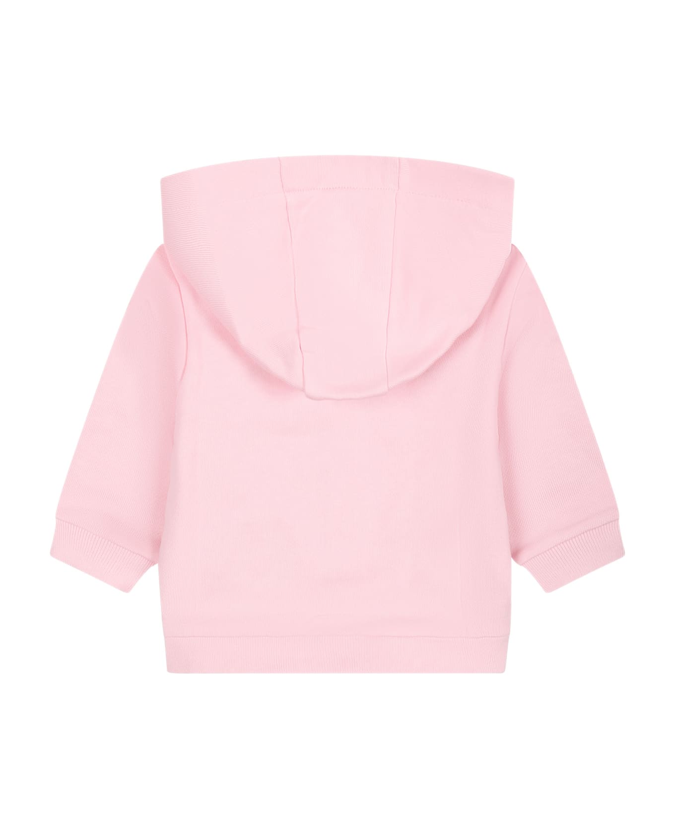Fendi Pink Sweatshirt For Baby Girl With Logo - Pink ニットウェア＆スウェットシャツ