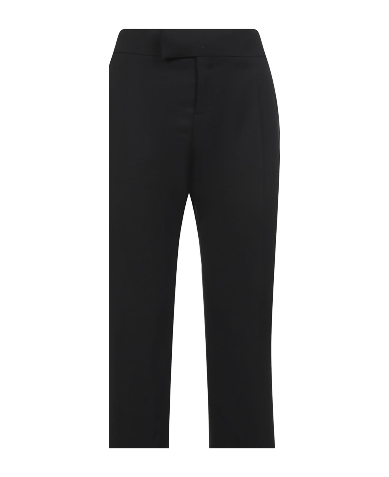Tom Ford Black Flared Trousers In Grain De Poudre Tom Ford Woman - Black