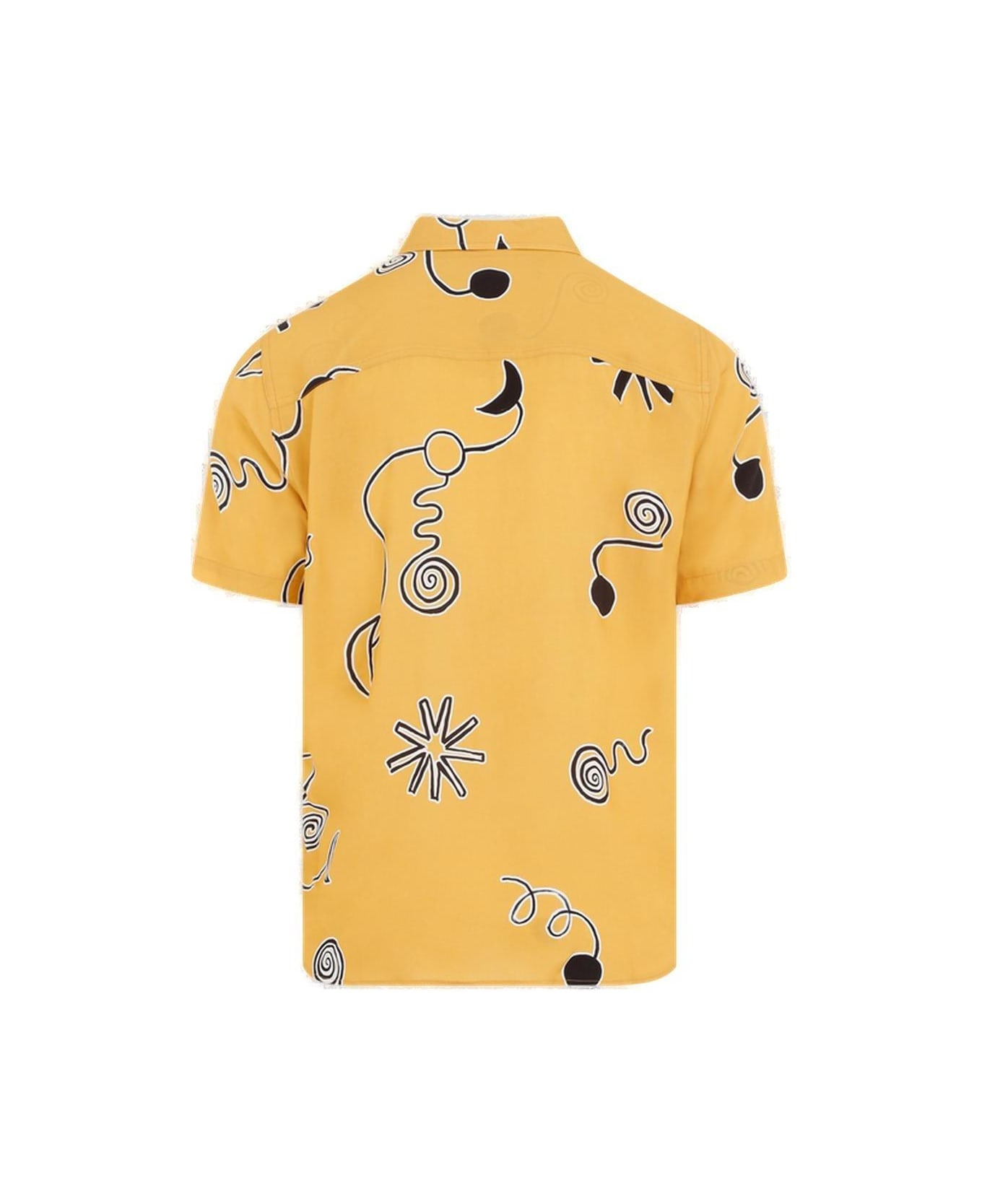 Jacquemus Arty Spiral Print Short-sleeve Shirt - Orange シャツ
