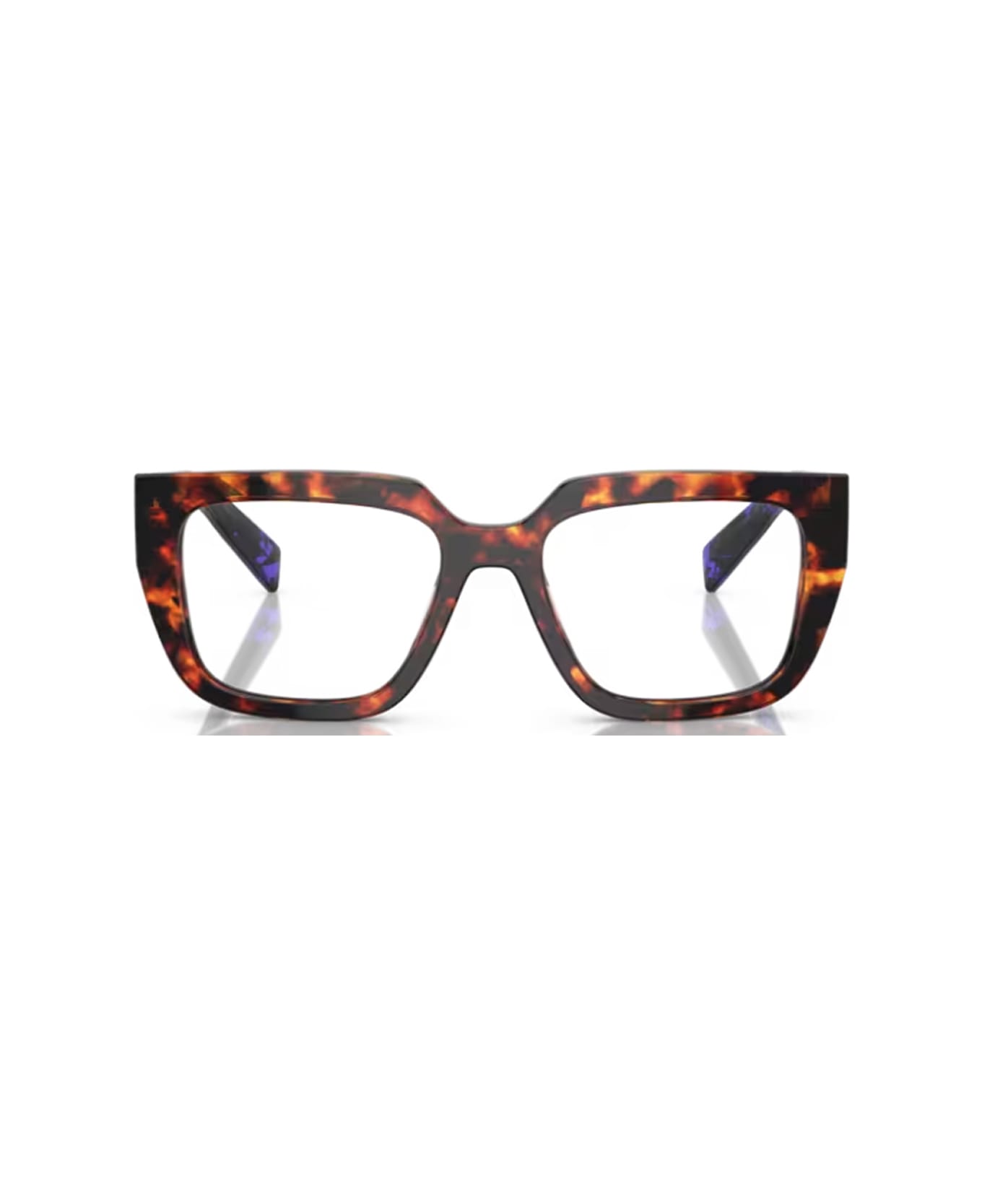 Prada Eyewear Pra03v 14o1o1 Glasses - Marrone