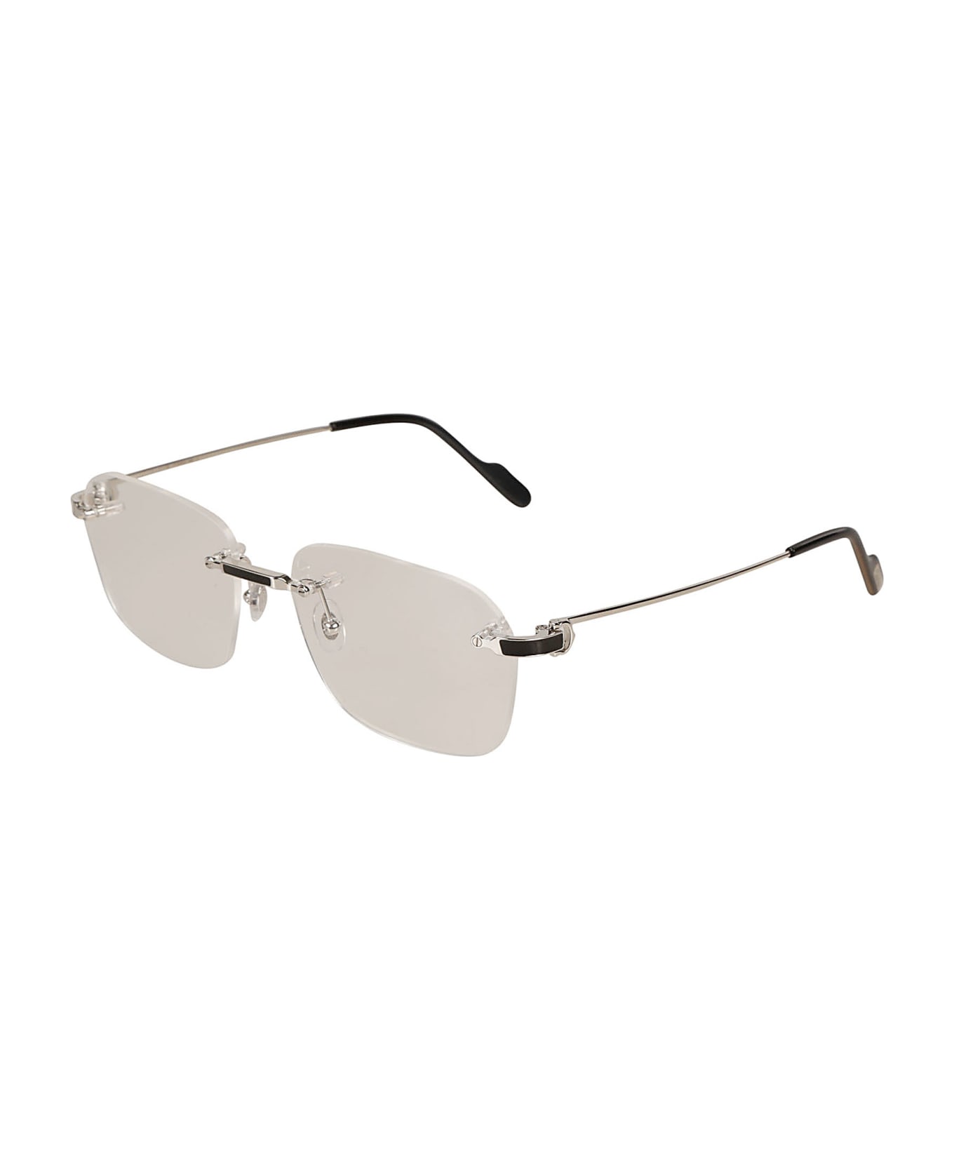 Cartier Eyewear Clear Frameless Sunglasses Sunglasses - Silver