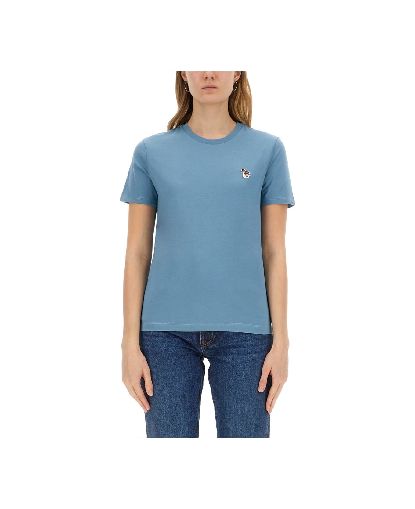 PS by Paul Smith "zebra" T-shirt - AZURE