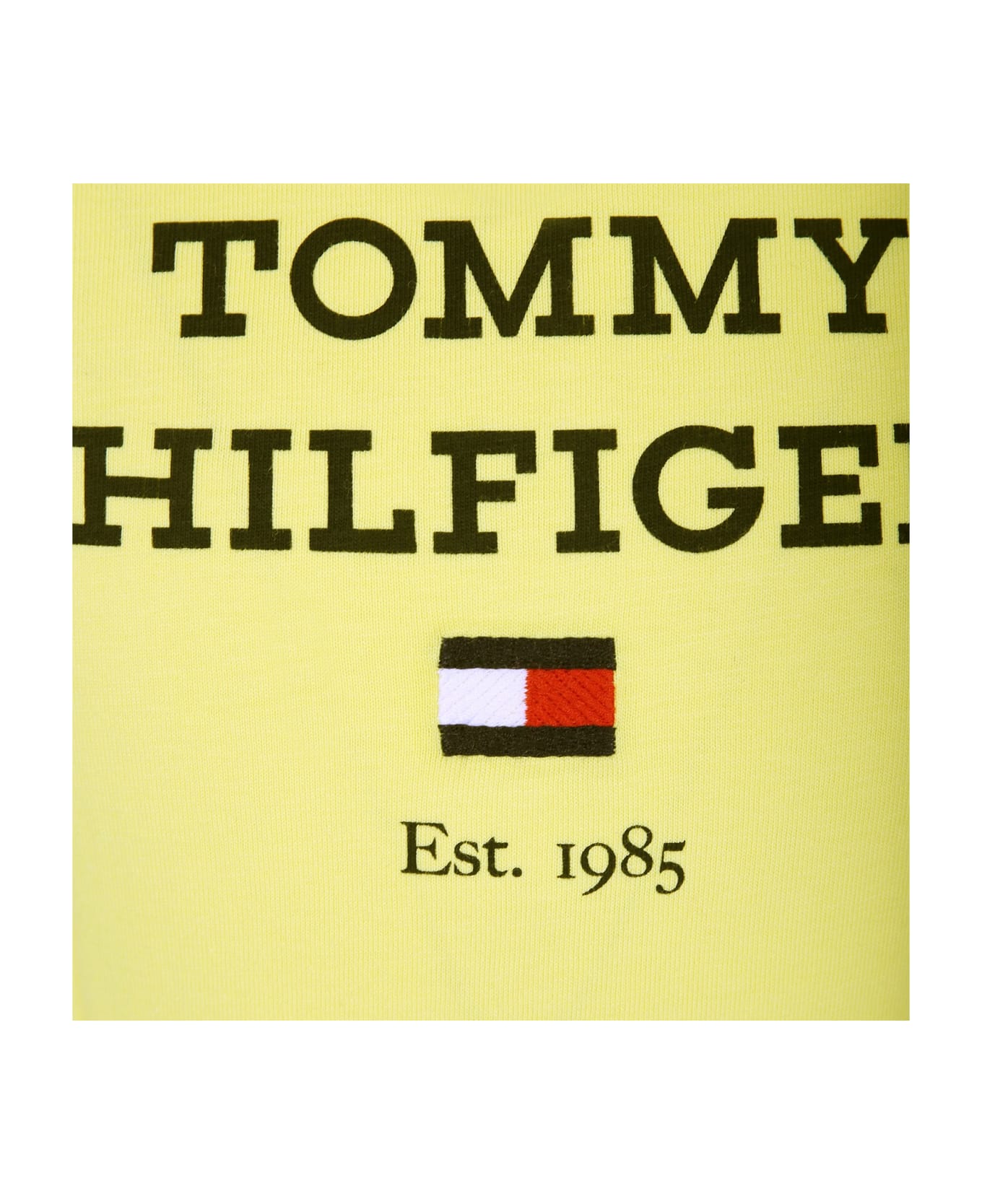 Tommy Hilfiger Yellow T-shirt For Boy With Logo - Yellow
