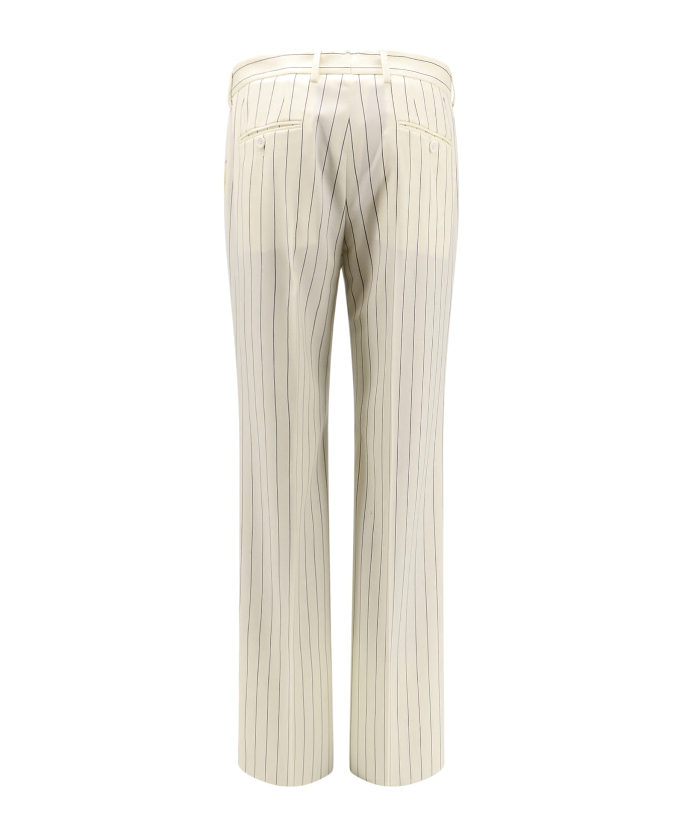 Dolce & Gabbana Pinstripe Pants - White