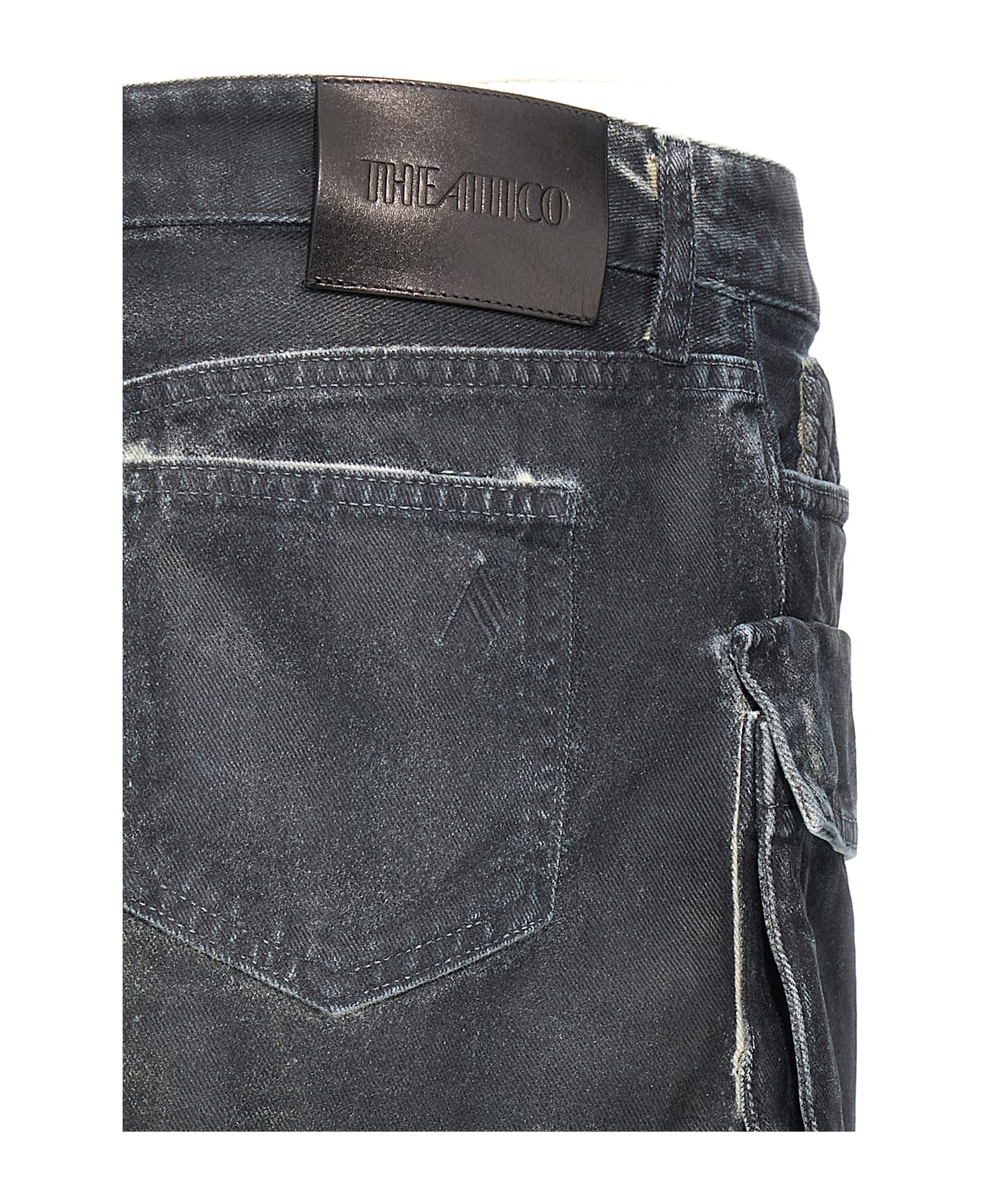 The Attico Cargo Mini Skirt - Blue