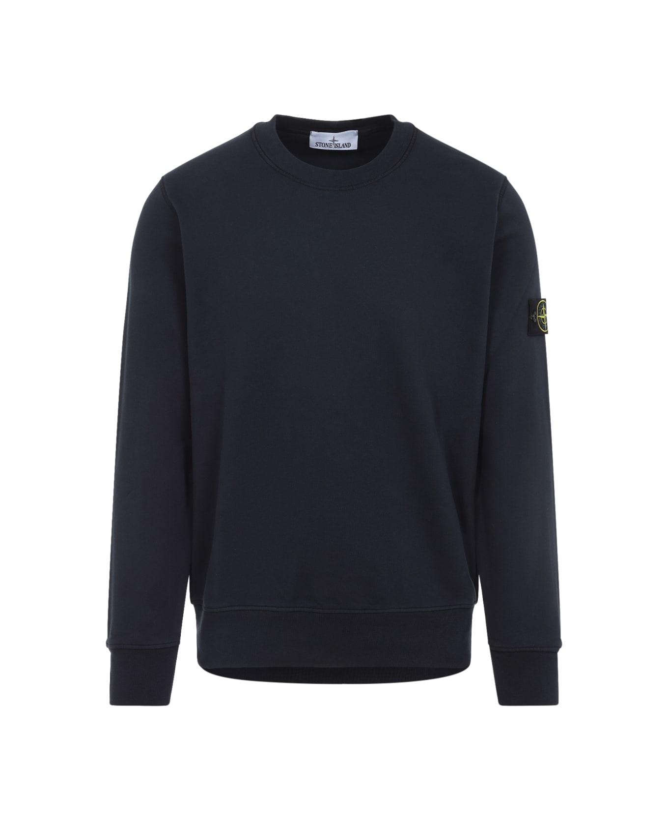 Stone Island Cotton Sweatshirt - Navy Blue