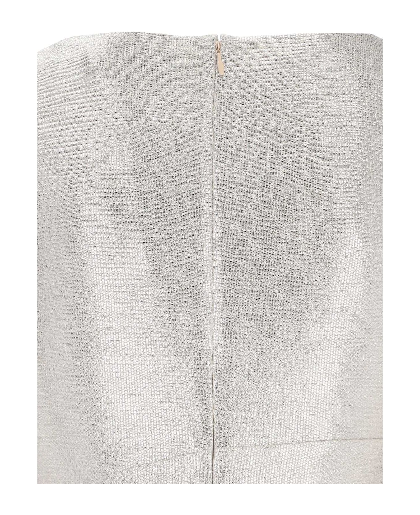 Polo Ralph Lauren Ilianne Sleeveless Evening Dress - Champagne Silver