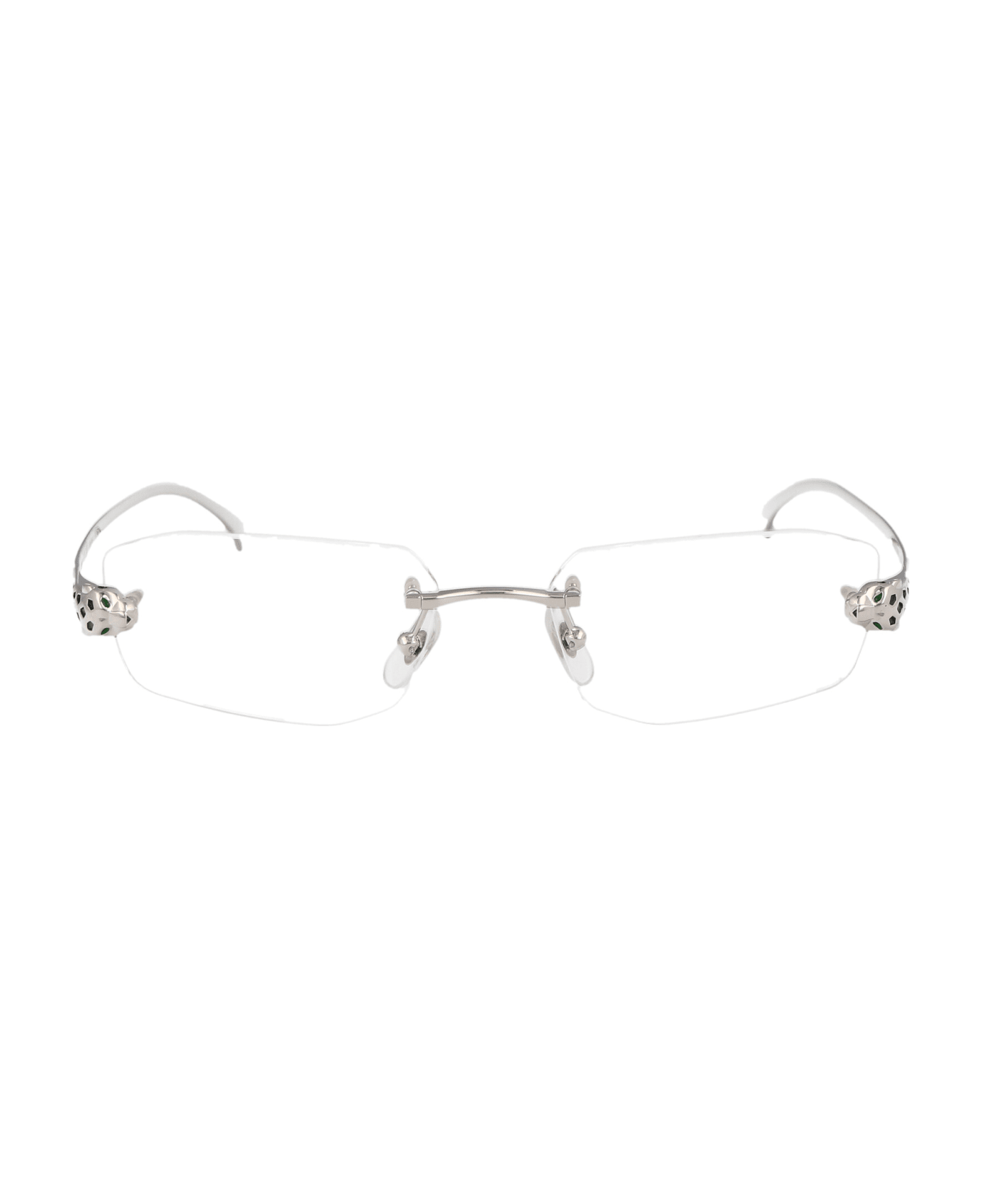 Cartier Eyewear Ct0494o Glasses - 002 SILVER SILVER TRANSPARENT
