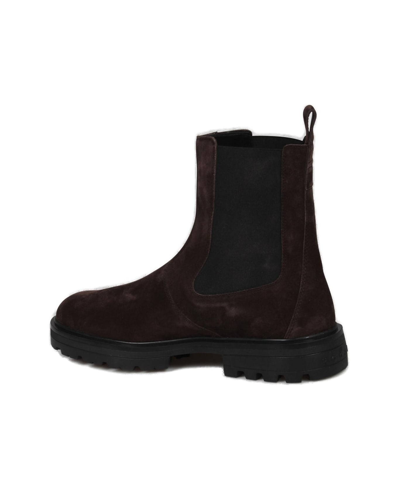 Hogan H673 Round-toe Chelsea Boots - Marrone