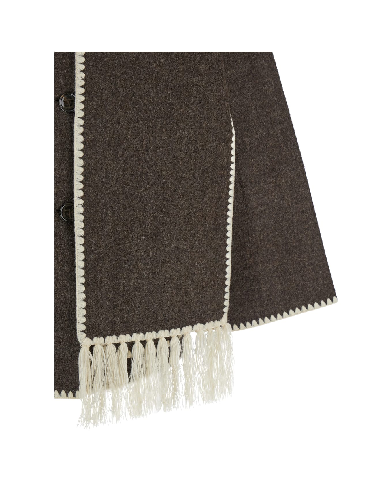 Totême Embroidered Scarf Jacket - Marrone