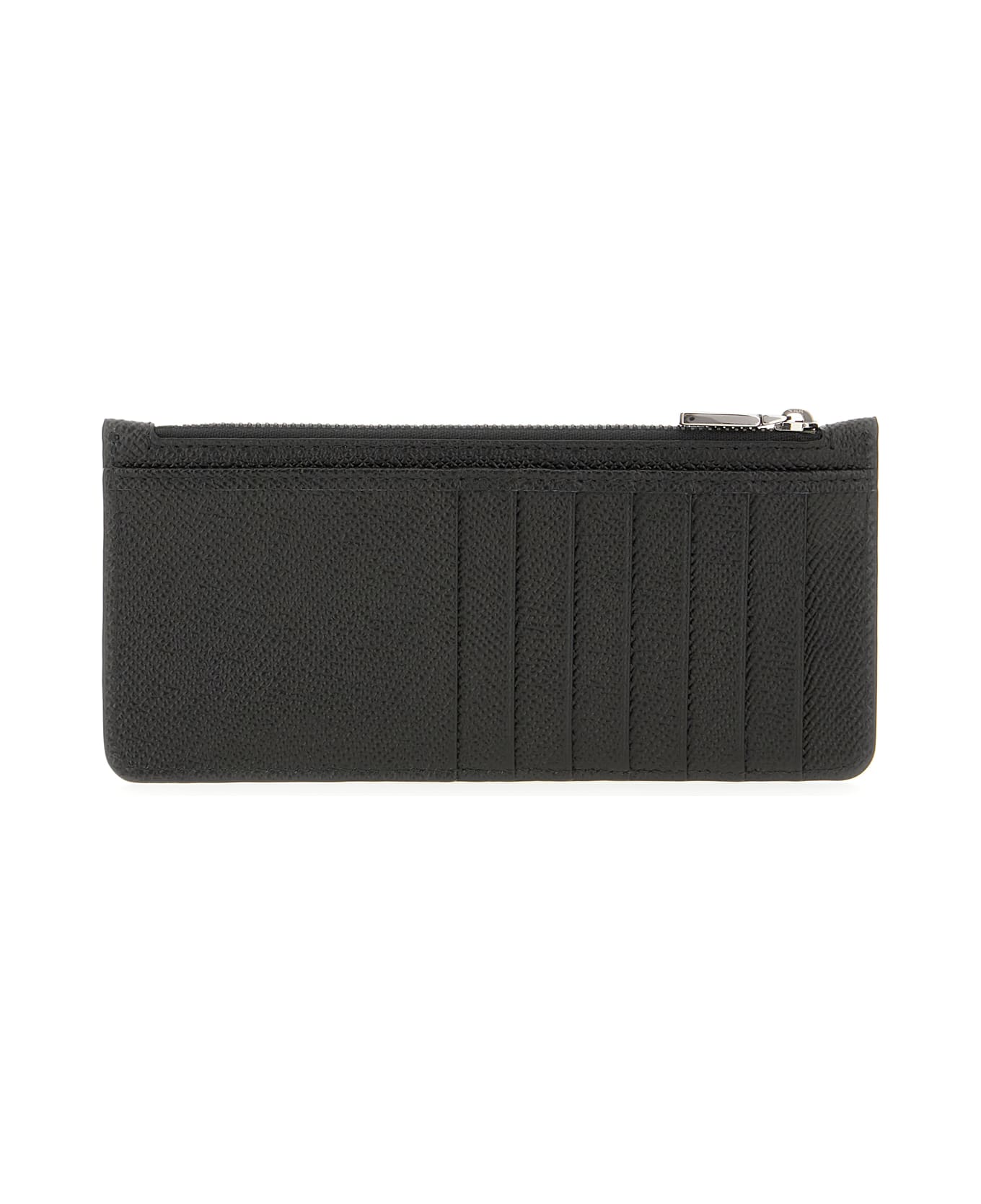 Dolce & Gabbana Black Leather Card Holder - Nero