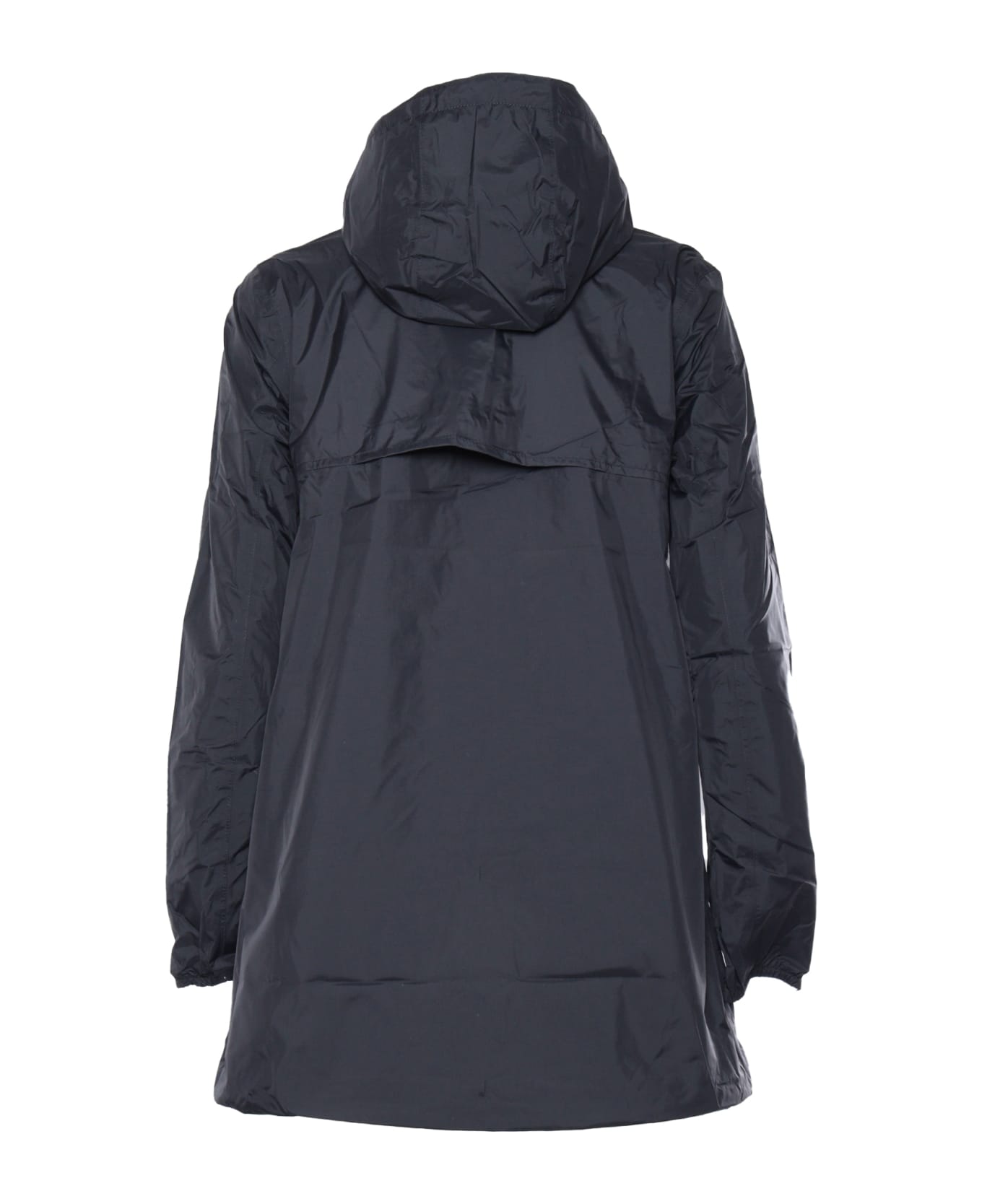 K-Way Sophie Long Waterproof Jacket - BLACK
