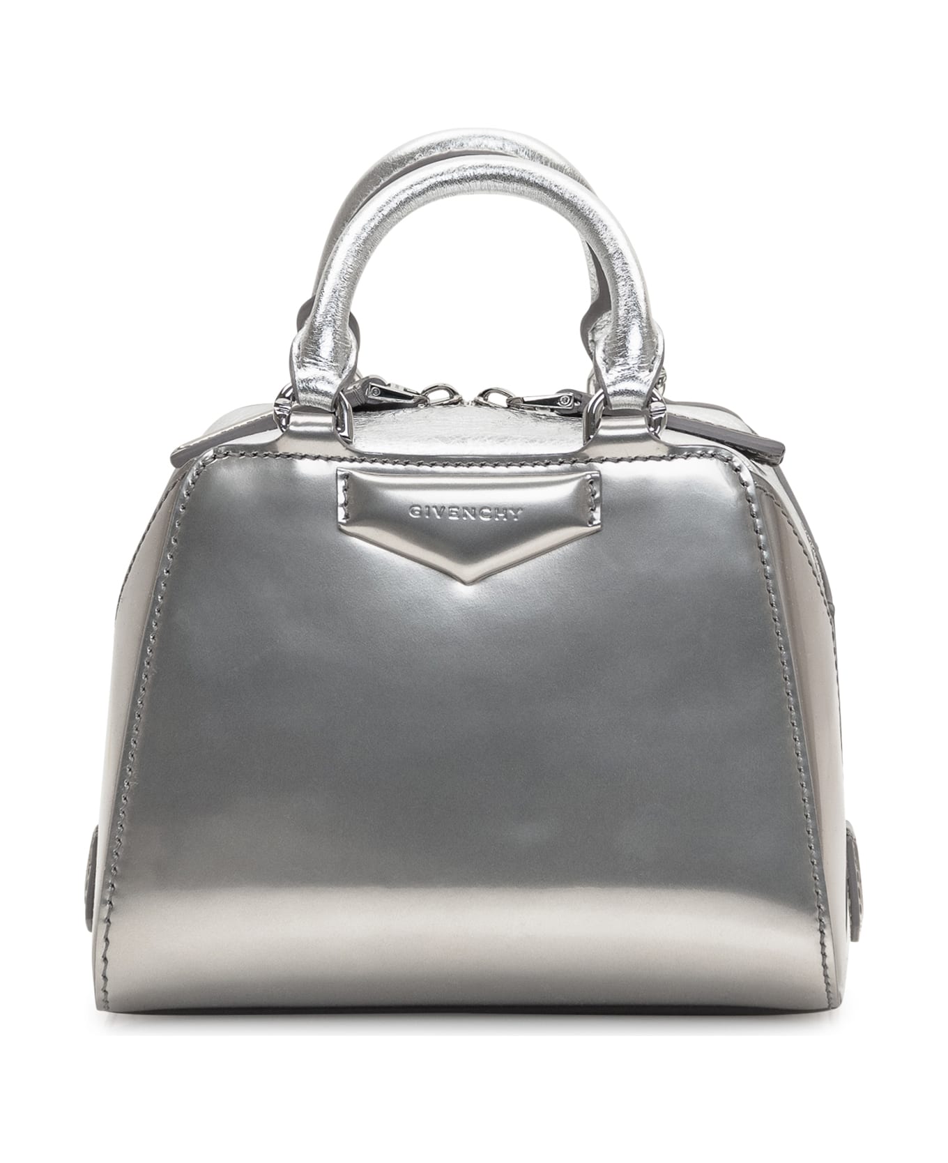 Givenchy Nano Cube Antigona Bag - LIGHT SILVERY