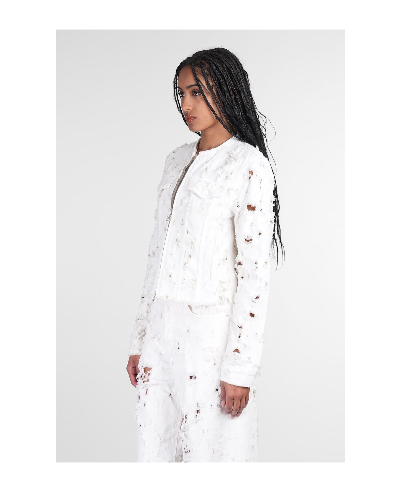 Haikure Jena Denim Jackets In Beige Cotton - beige