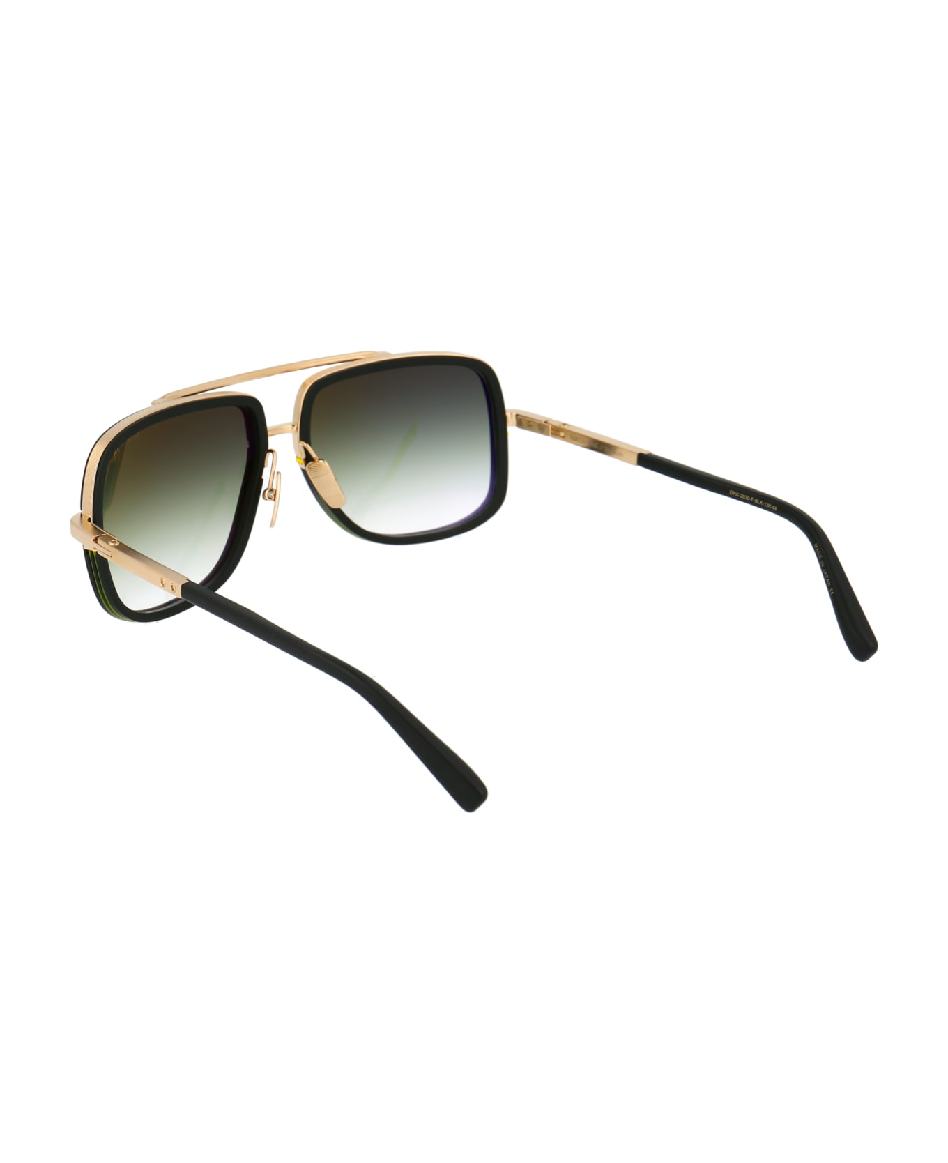Dita Mach-one Sunglasses - Matte Black-Antique 12K Gold to Clear