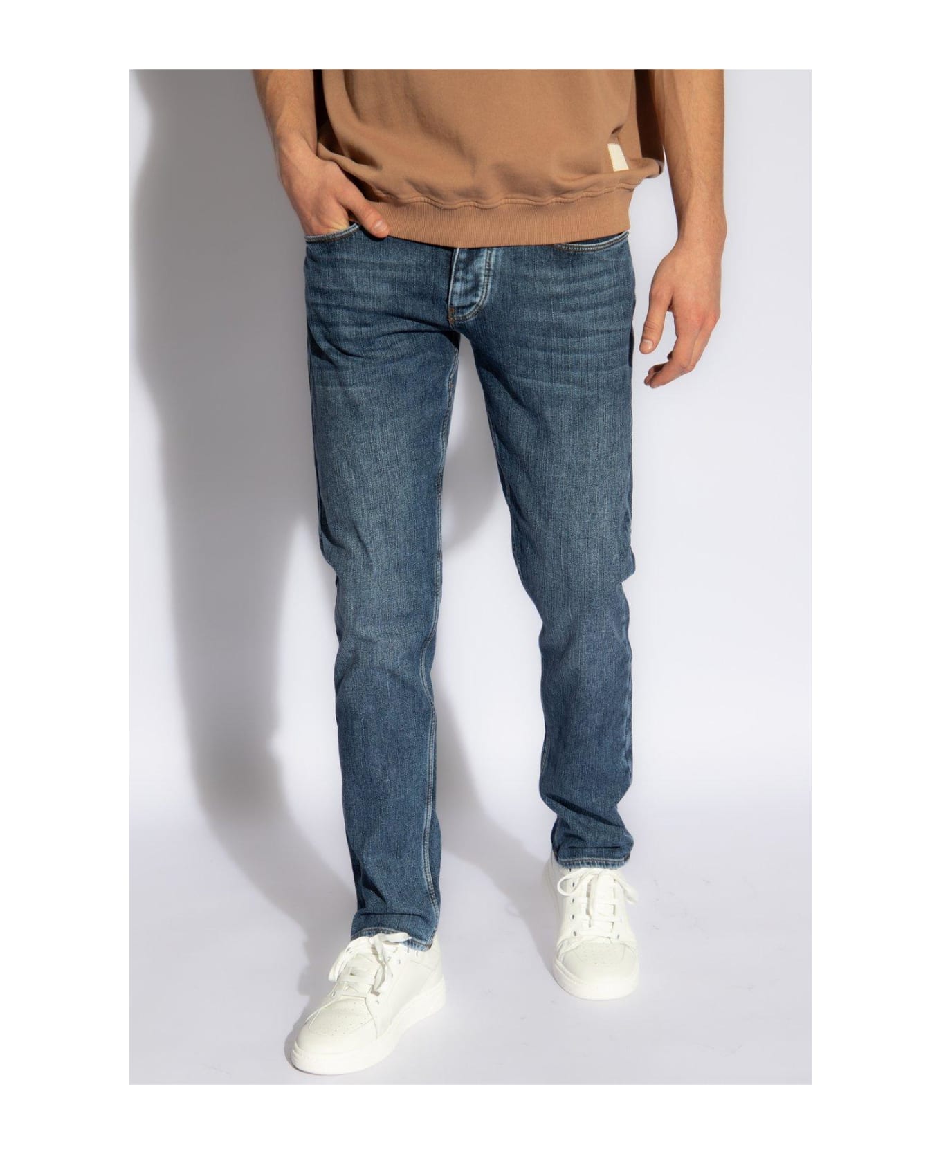 Emporio Armani Jeans With Tapered Legs - Blue デニム