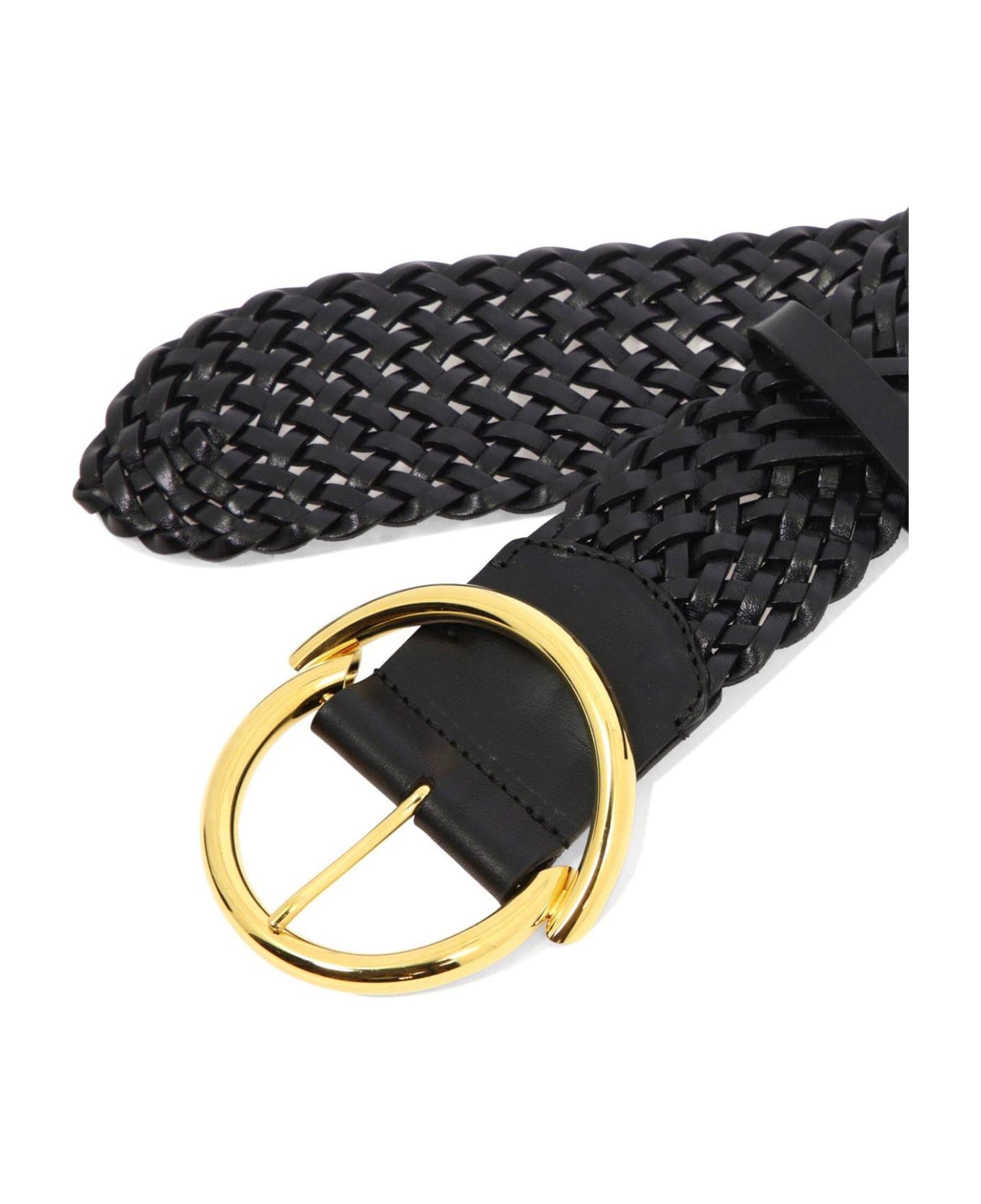 Etro Braided Buckle Belt - Nero