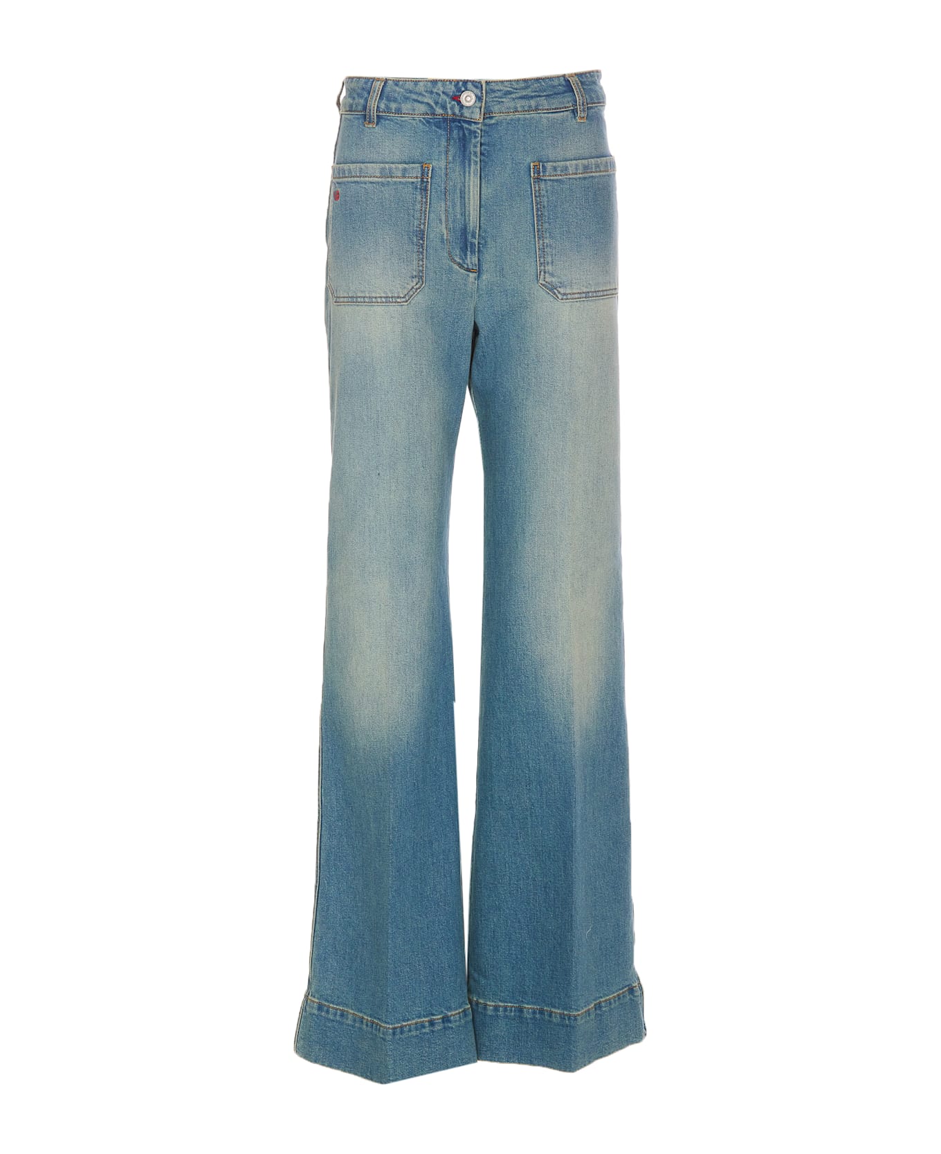 Victoria Beckham Alina High Waisted Jeans - Blue