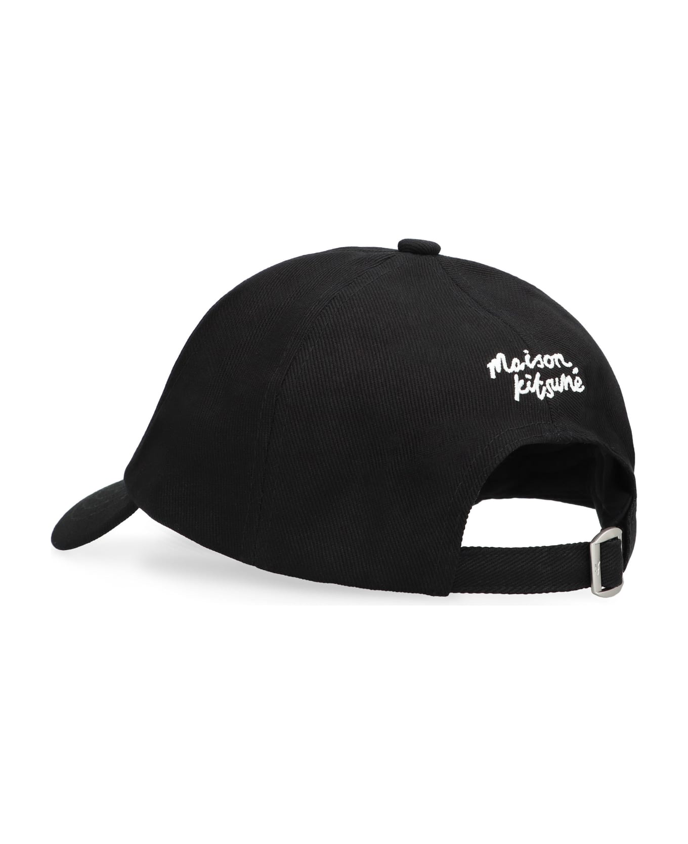 Maison Kitsuné Logo Baseball Cap - black