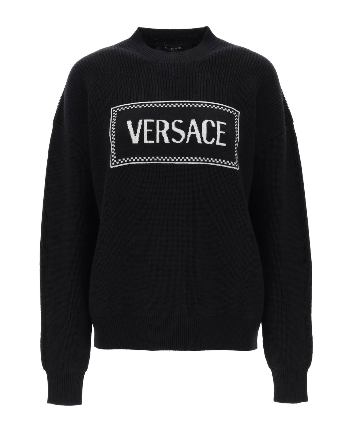 Versace Sweater - Nero+bianco ニットウェア
