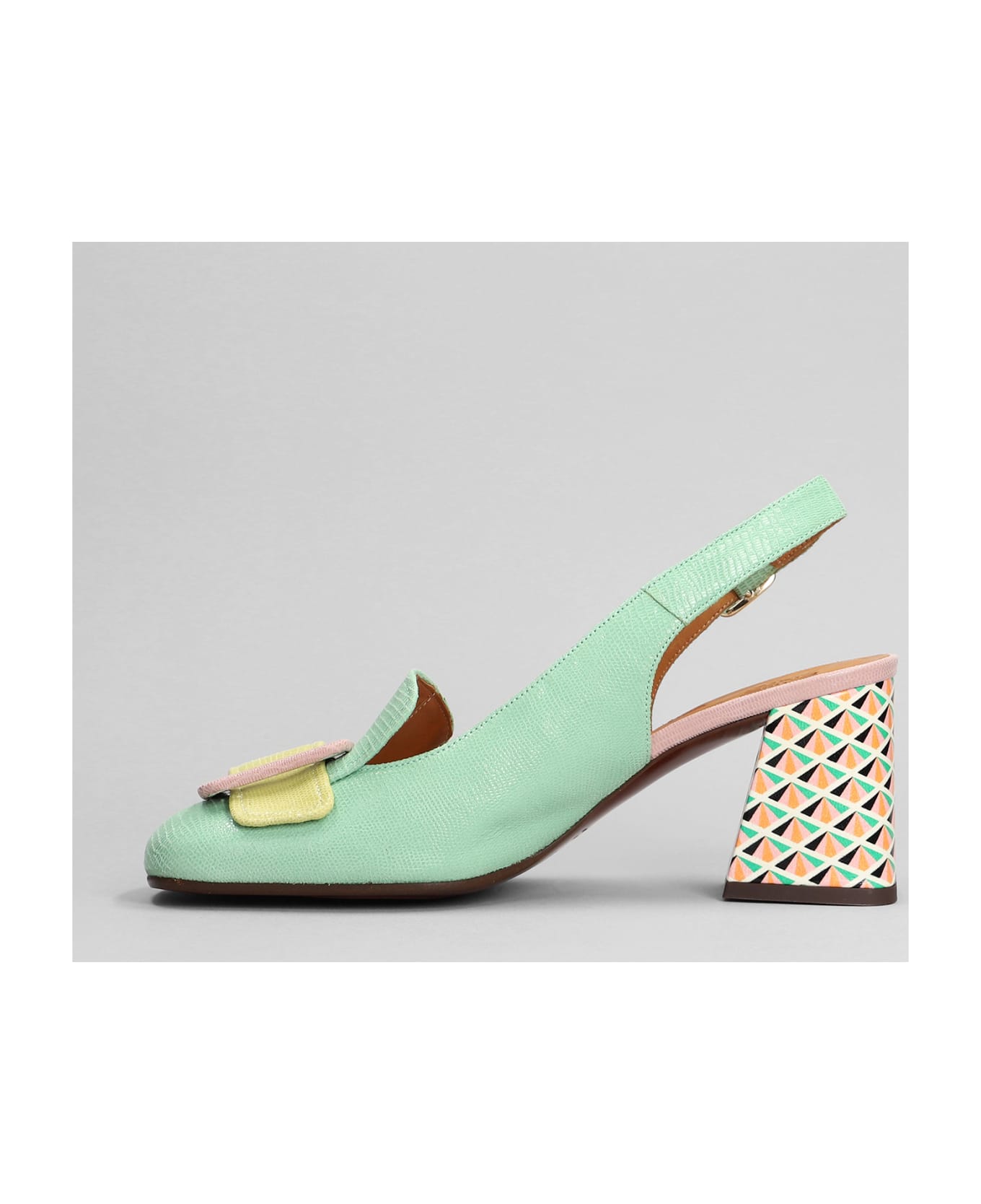 Chie Mihara Suzan Pumps In Green Leather - green ハイヒール