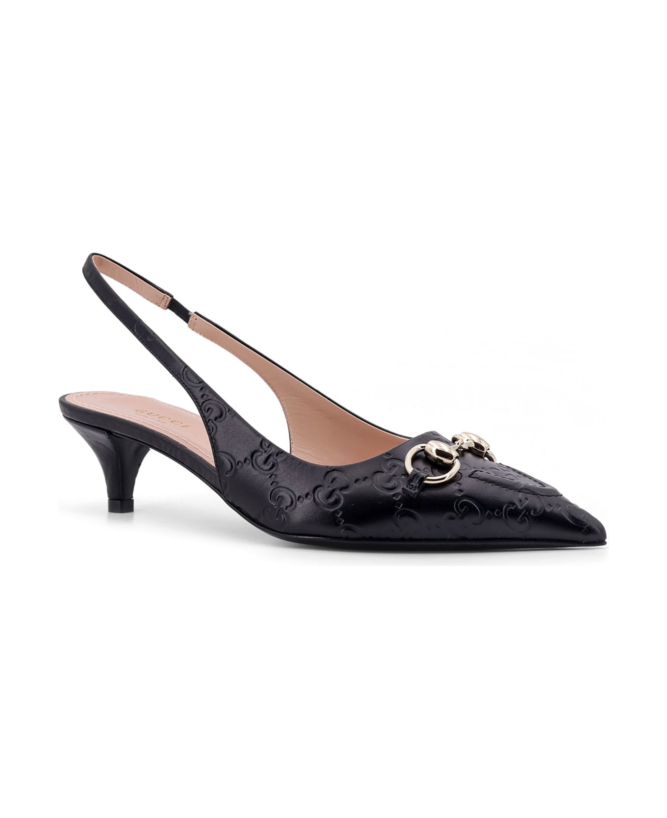 Gucci Leather Décolleté With Iconic Metal Horsebit - Black