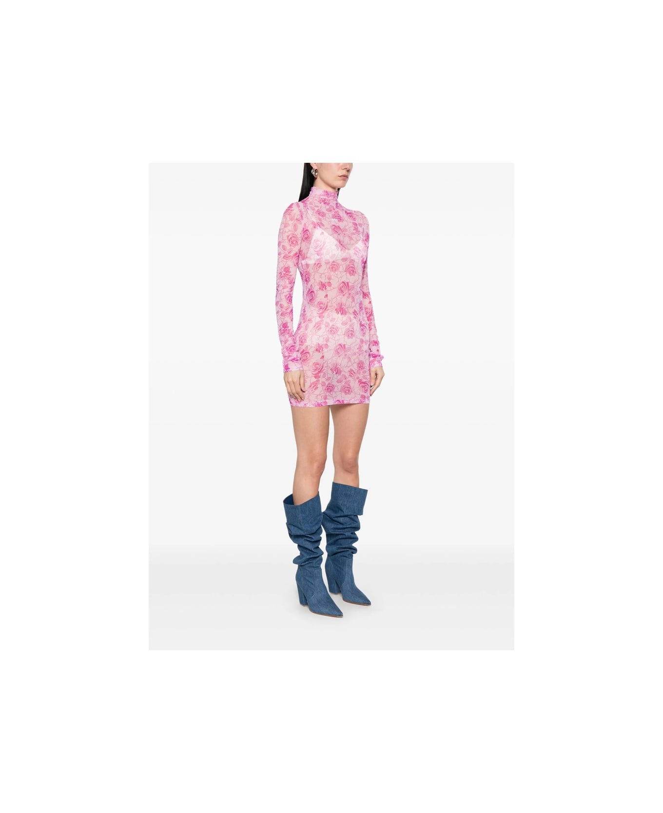 Off-White Dress - PINK