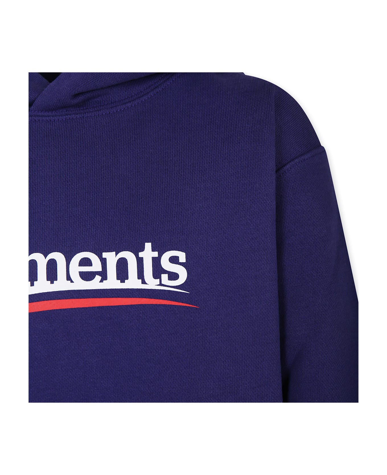 VETEMENTS Blue Sweatshirt For Kids With Logo - Blue