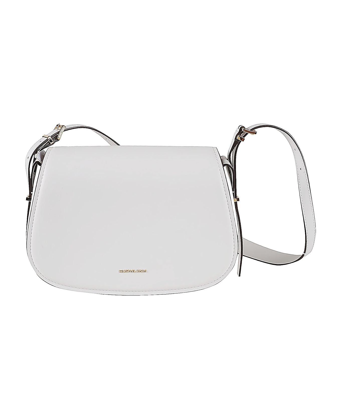 Michael Kors Medium Flam Messenger Bag - Optic White