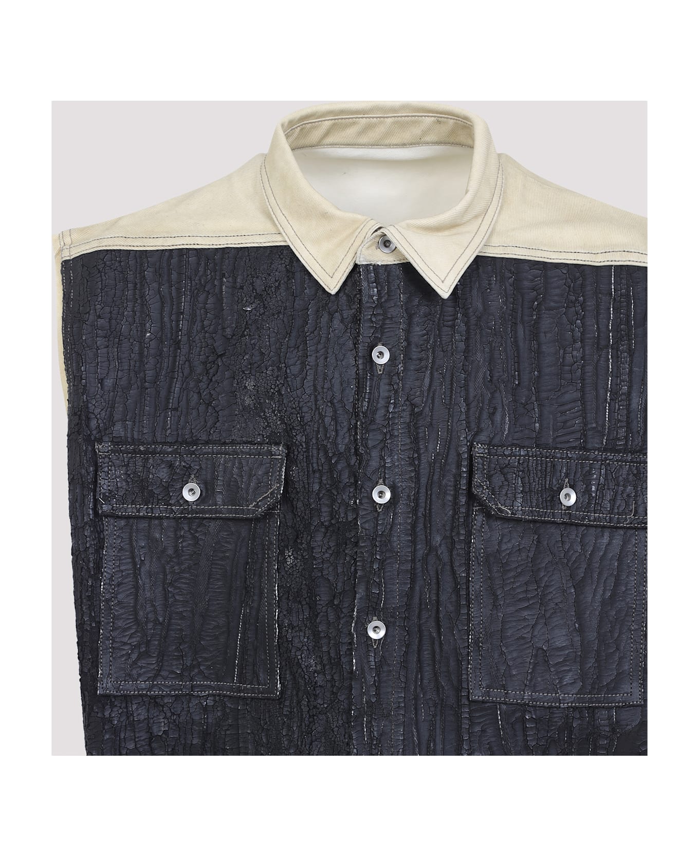 DRKSHDW Sl Tommy Jumbo Jacket - Parchment Black