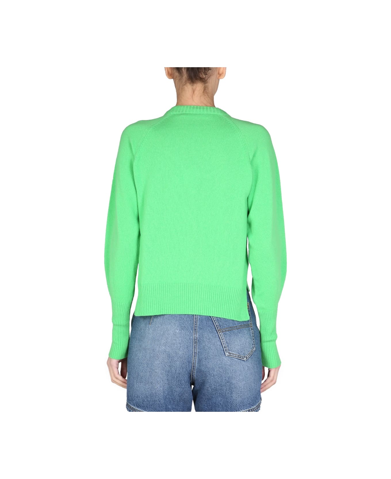 Philosophy di Lorenzo Serafini Sweater With Logo Inlay - GREEN ニットウェア