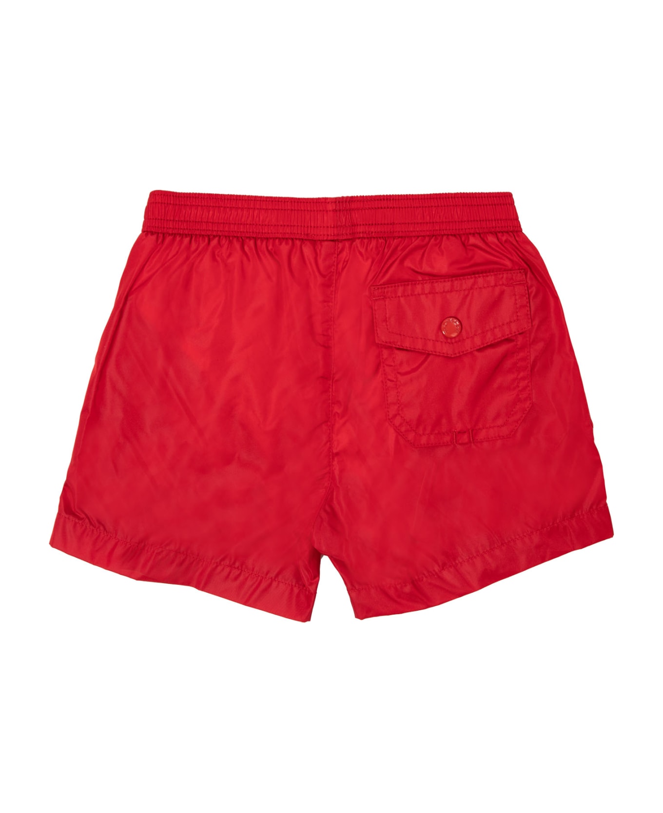 Moncler Nylon Swim Shorts - Red