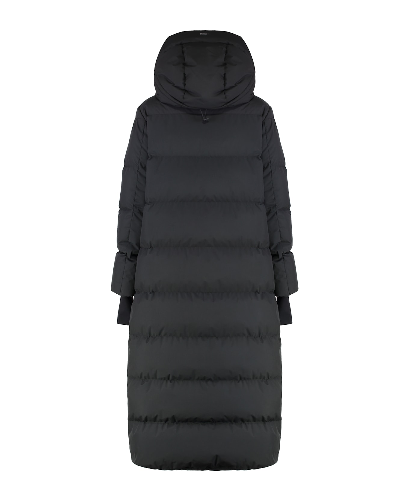 Herno Long Parka With Hood - black