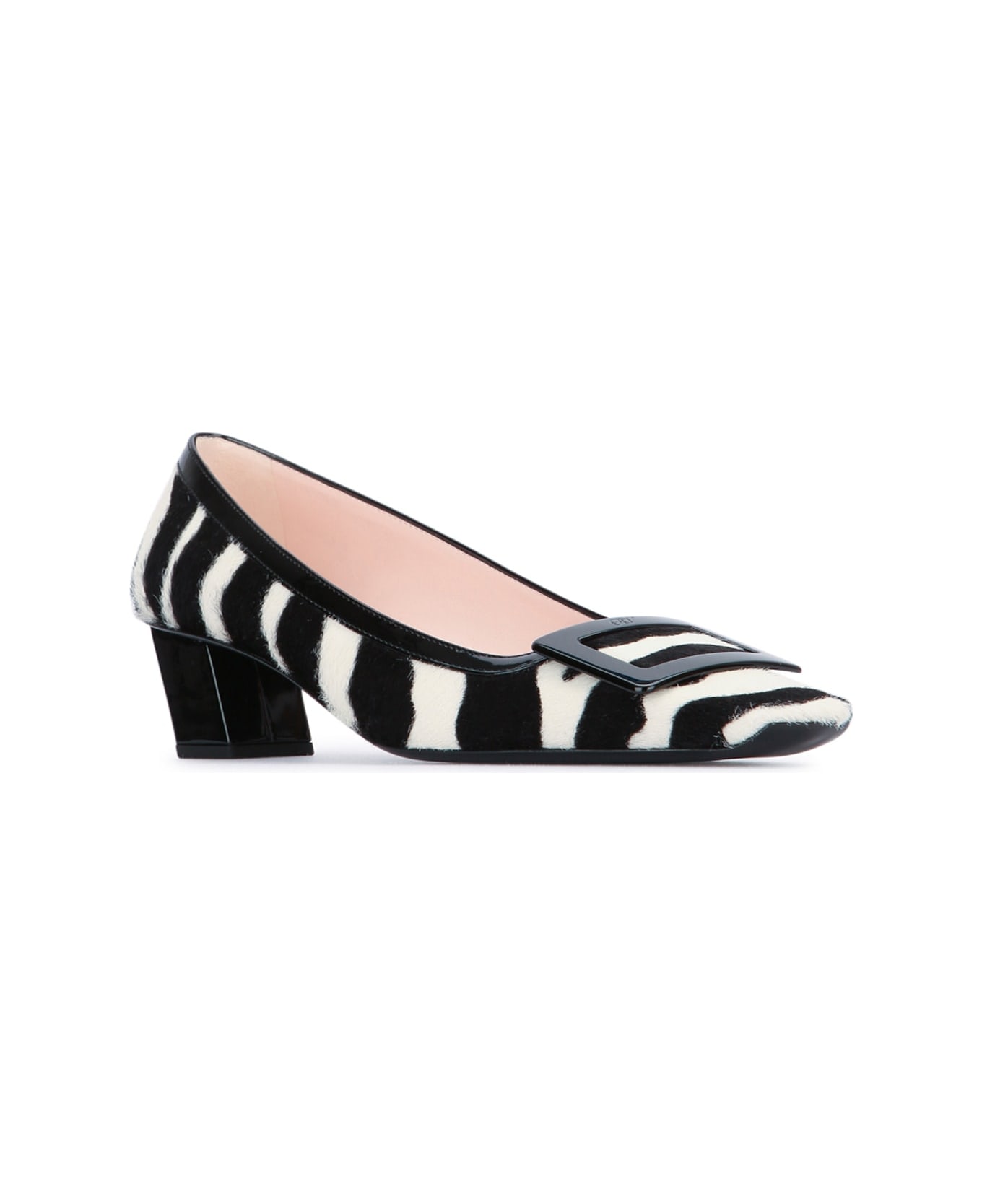 Roger Vivier Belle Vivier Fabric Buc Dec 45 - B001BIANCOB999NERO