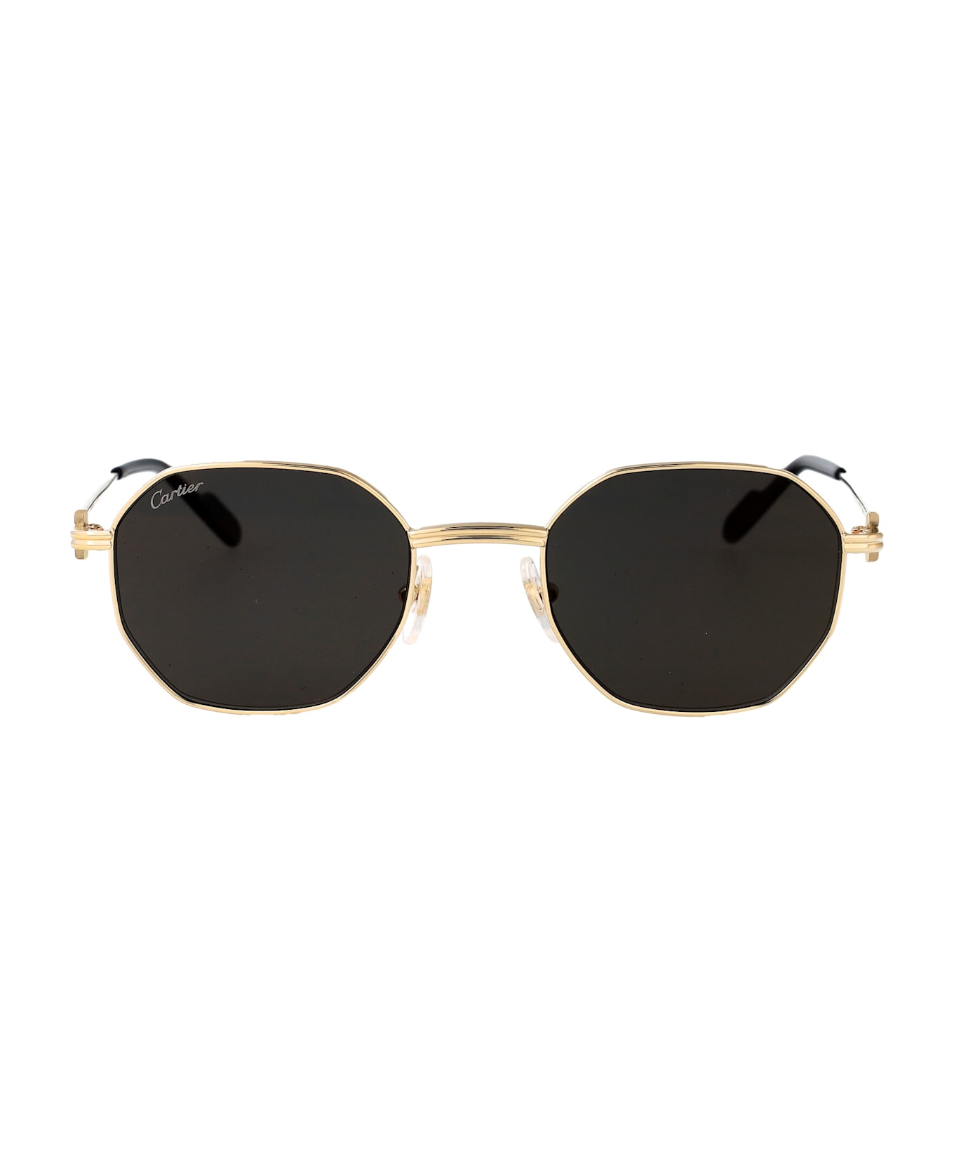 Cartier Eyewear Ct0500s Sunglasses - GOLD GOLD GREY