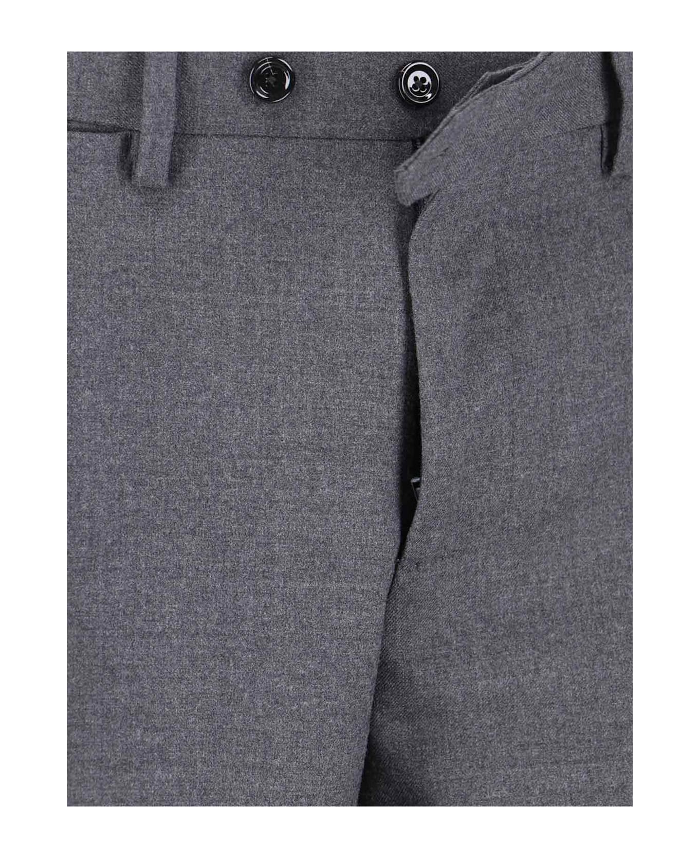 Lardini Double-breasted Virgin Wool Suit - Gray スーツ