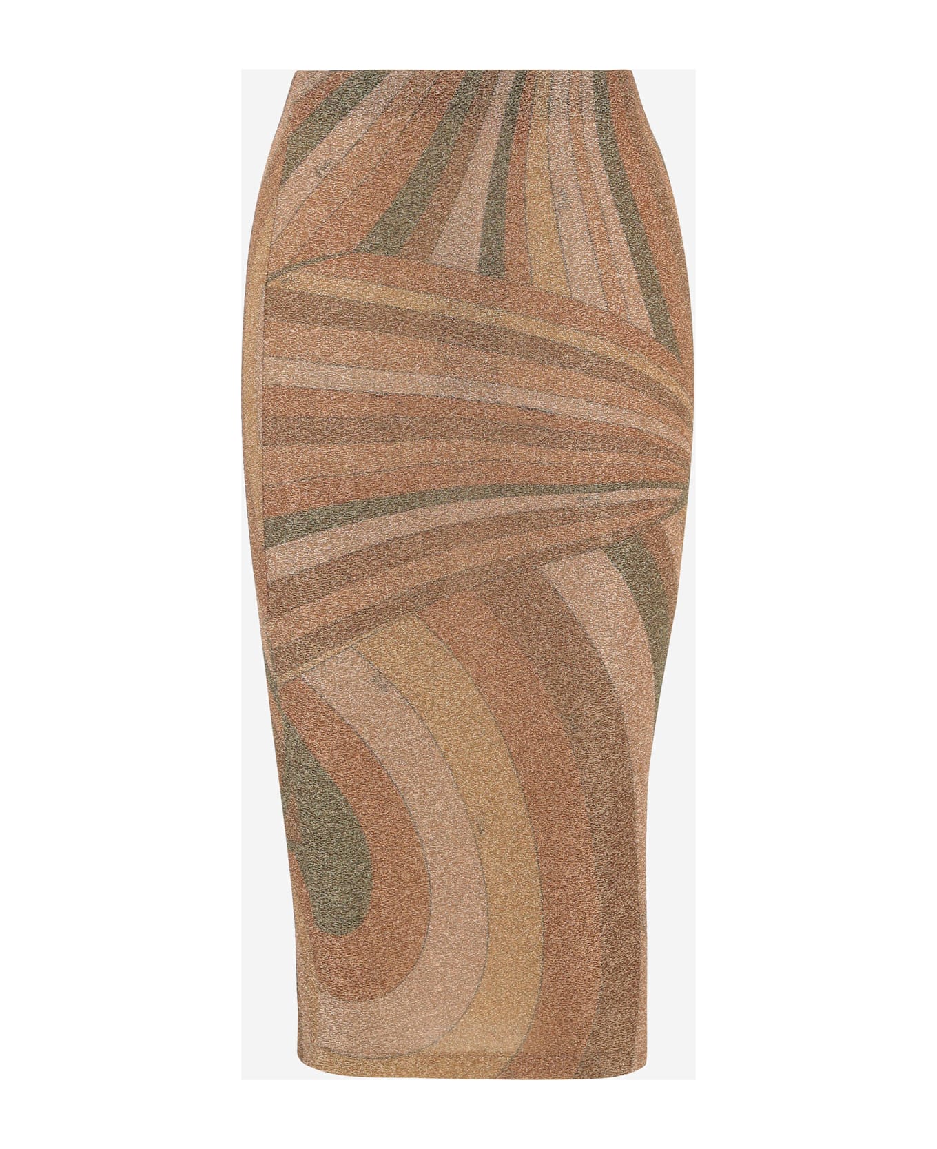Pucci Stretch Nylon Skirt With Iris Print - Red