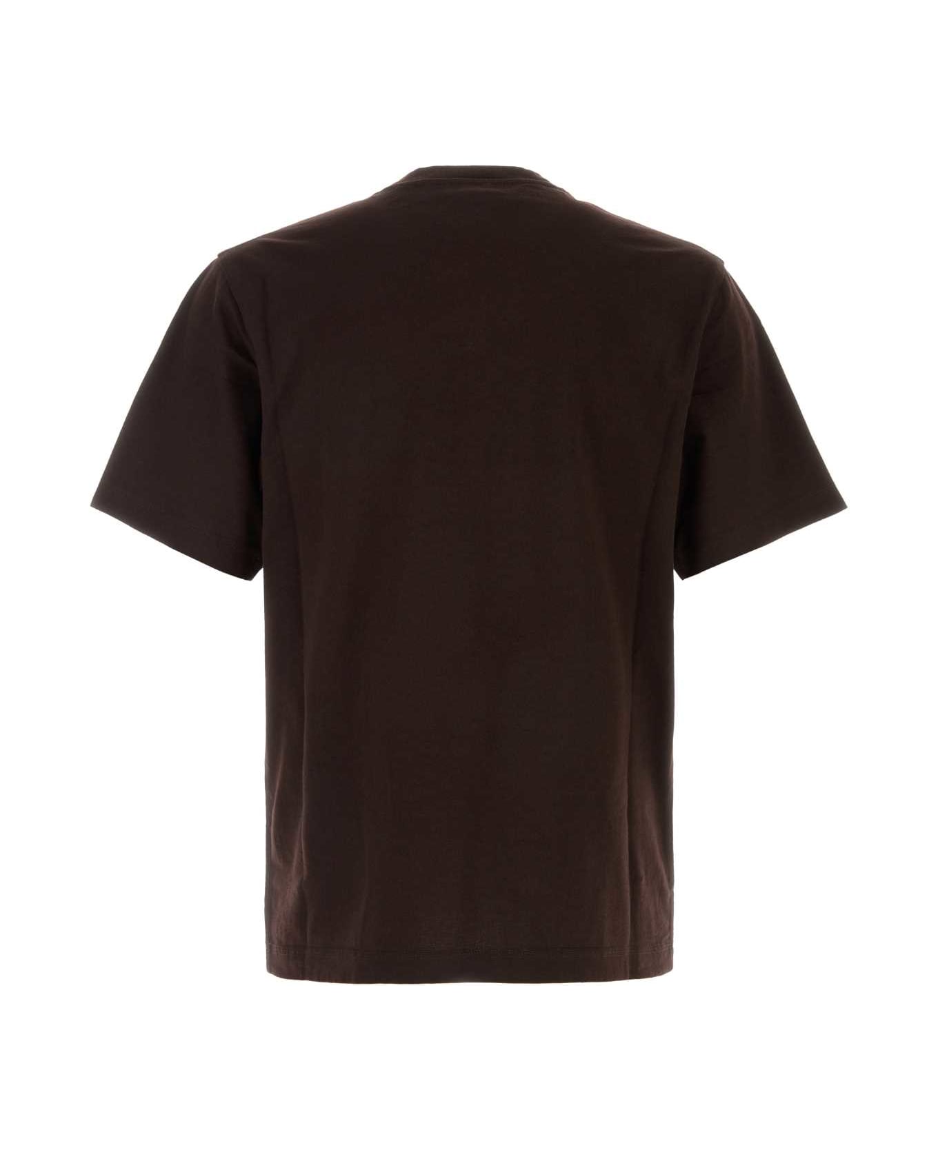 Burberry Brown Cotton T-shirt - PEAT
