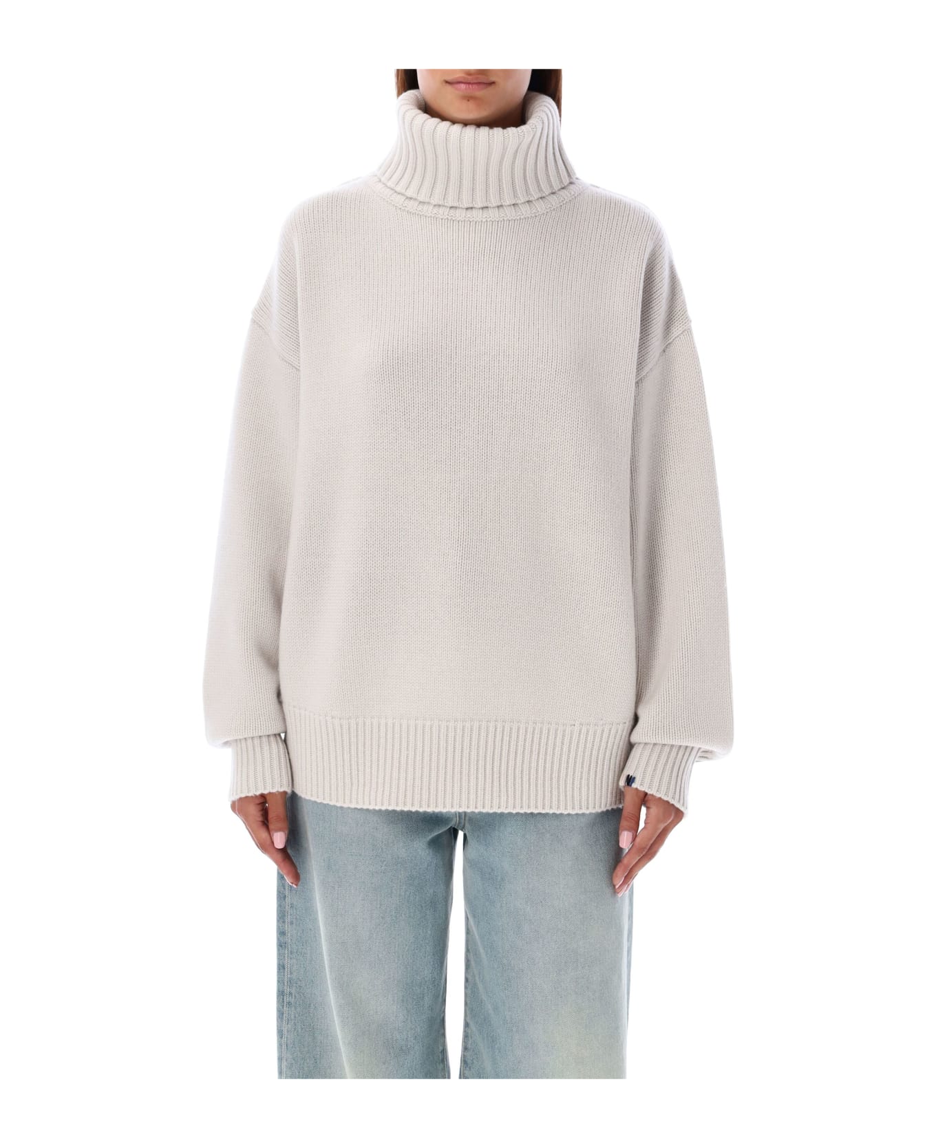 Extreme Cashmere Oversized Extra Sweater - CHALK