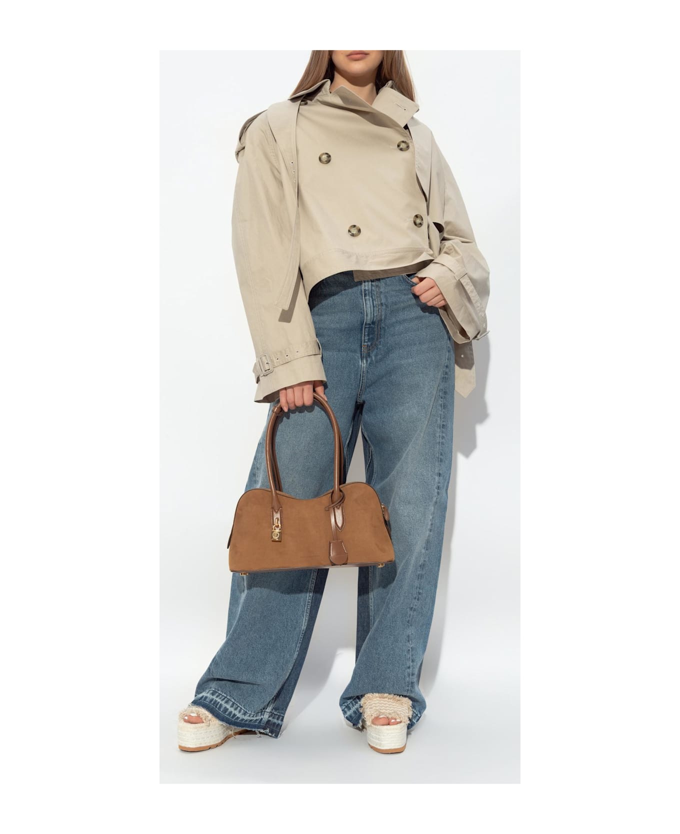 Stella McCartney Platform Sandals Gaia - Dust
