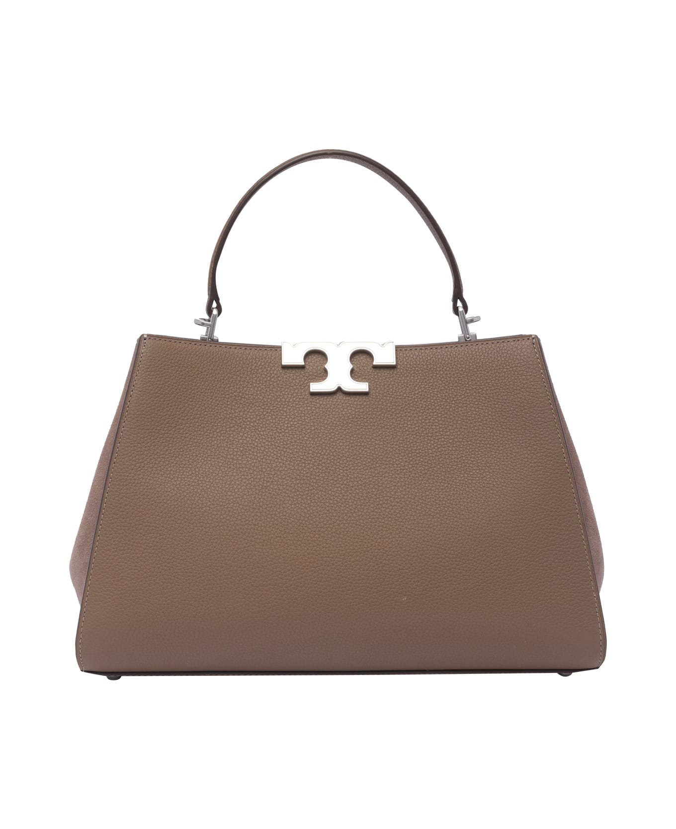 Tory Burch Eleanor Pebbled Satchel - WILD MUSHROOM