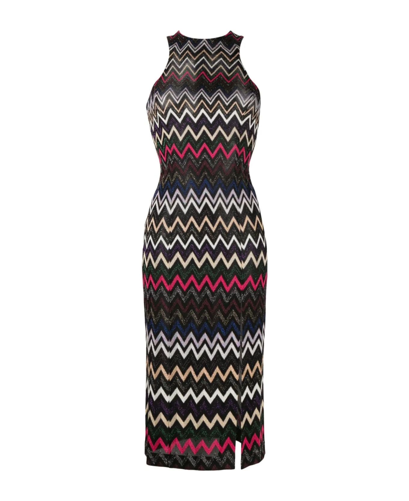 Missoni Multicolour Zigzag-woven Midi Dress - MultiColour