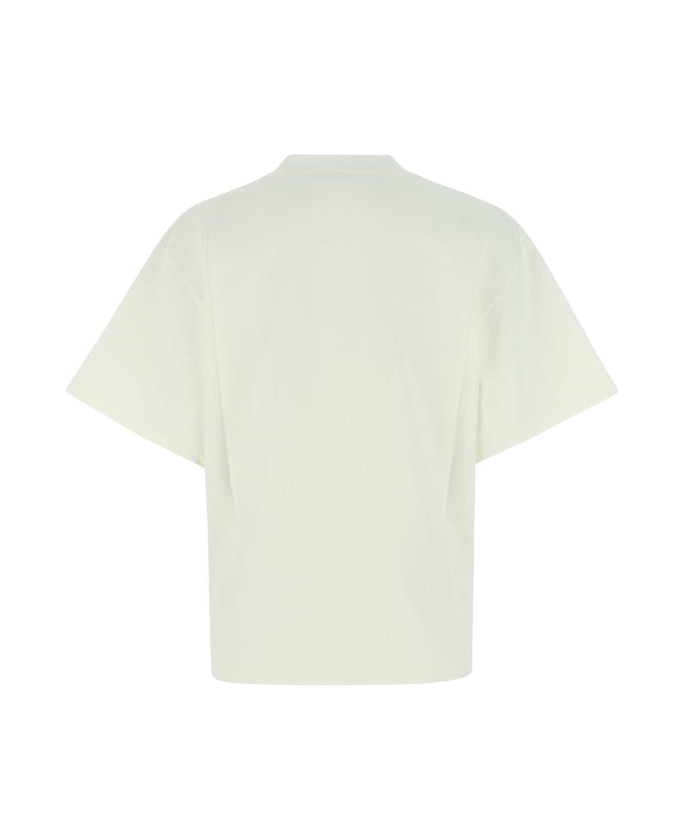 Jil Sander Ivory Cotton T-shirt - 102