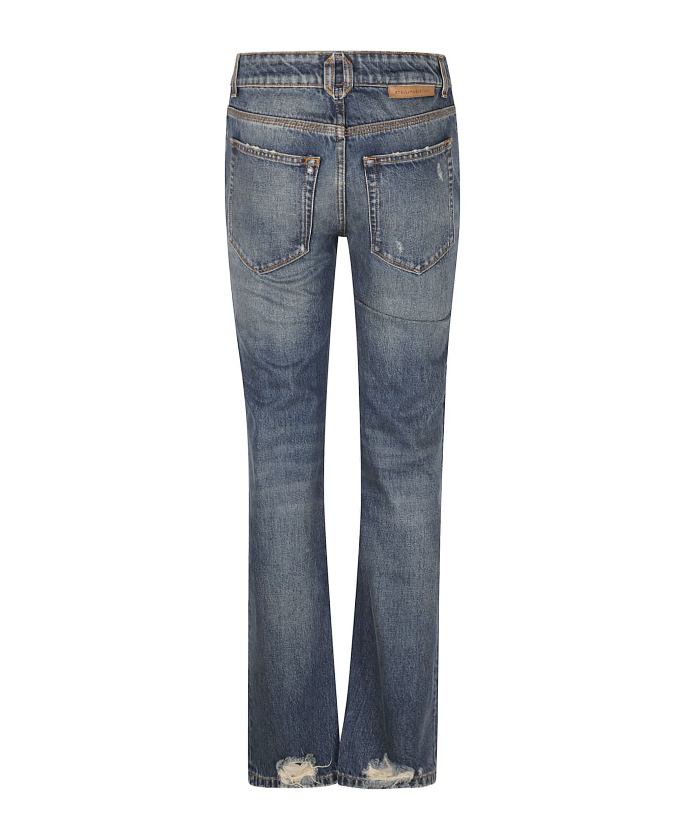 Stella McCartney Denim Zip Straight Jeans - VINTAGE BLUE