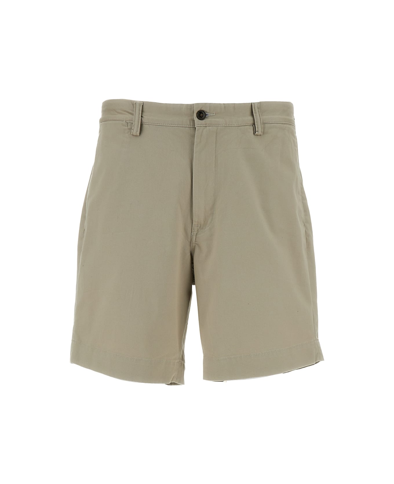 Polo Ralph Lauren Beige Bermuda Shorts With Welt Pockets In Stretch Cotton Man - Beige ショートパンツ