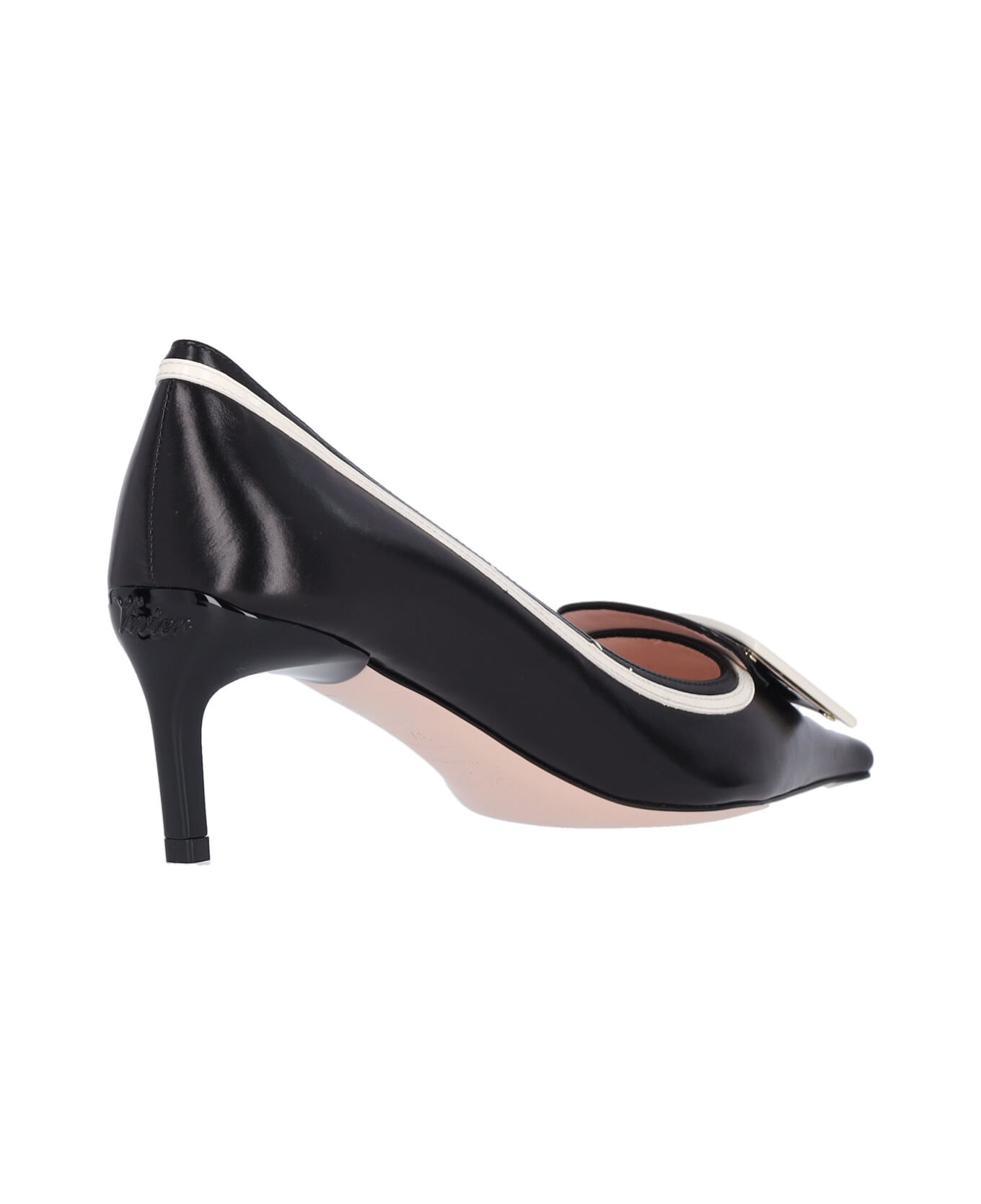 Roger Vivier 'viv' Canard Pumps - Black