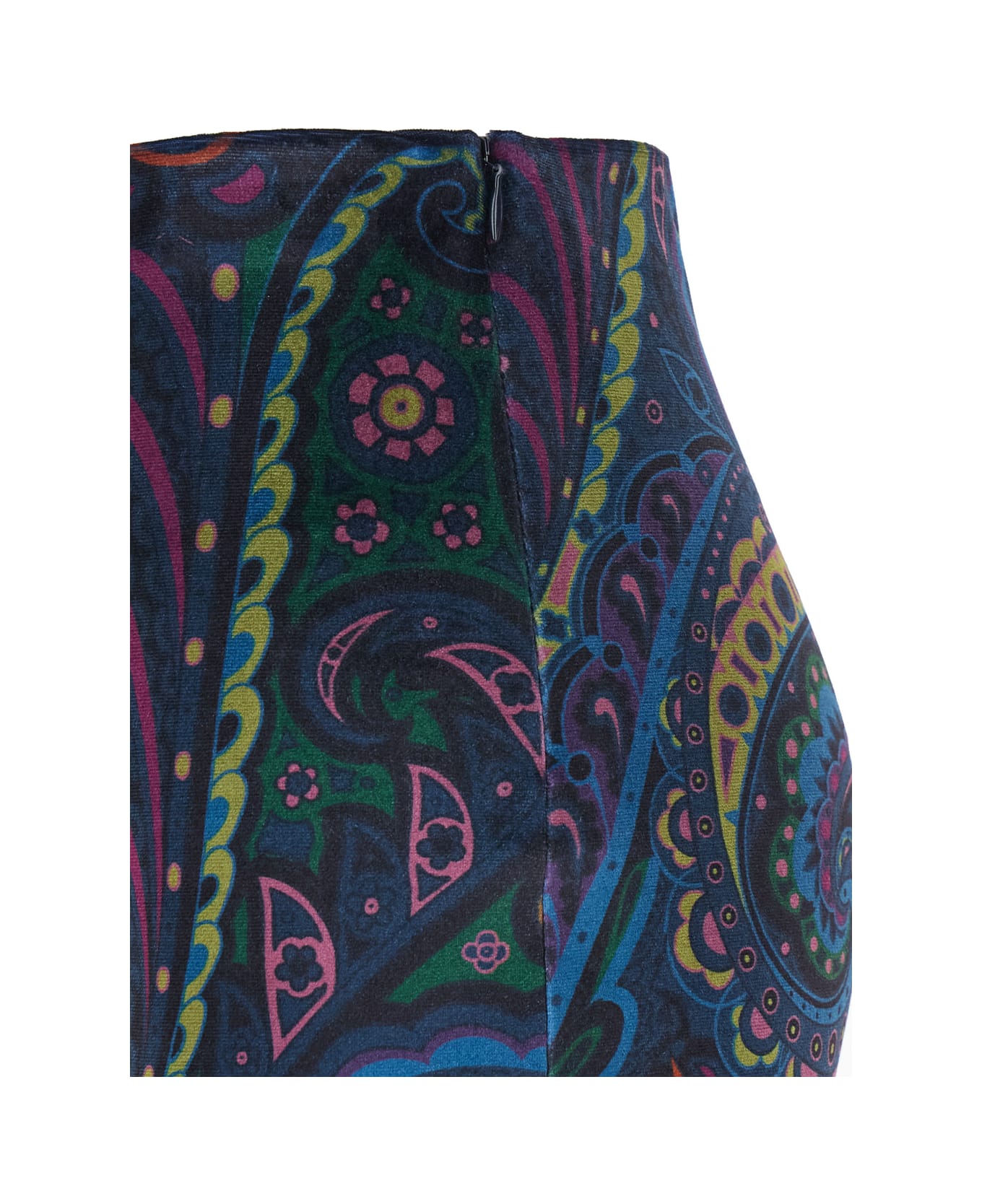 Etro Velvet Pants - Blu