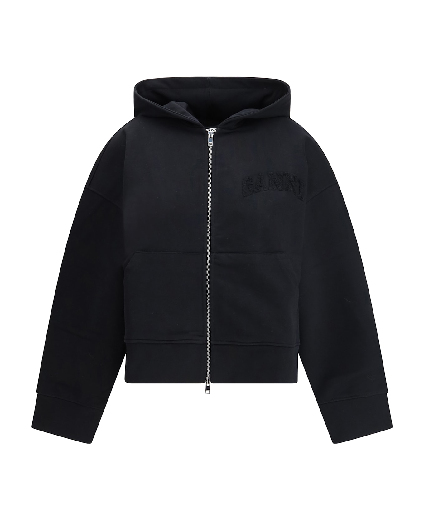 Ganni Two-way Zip Hoodie