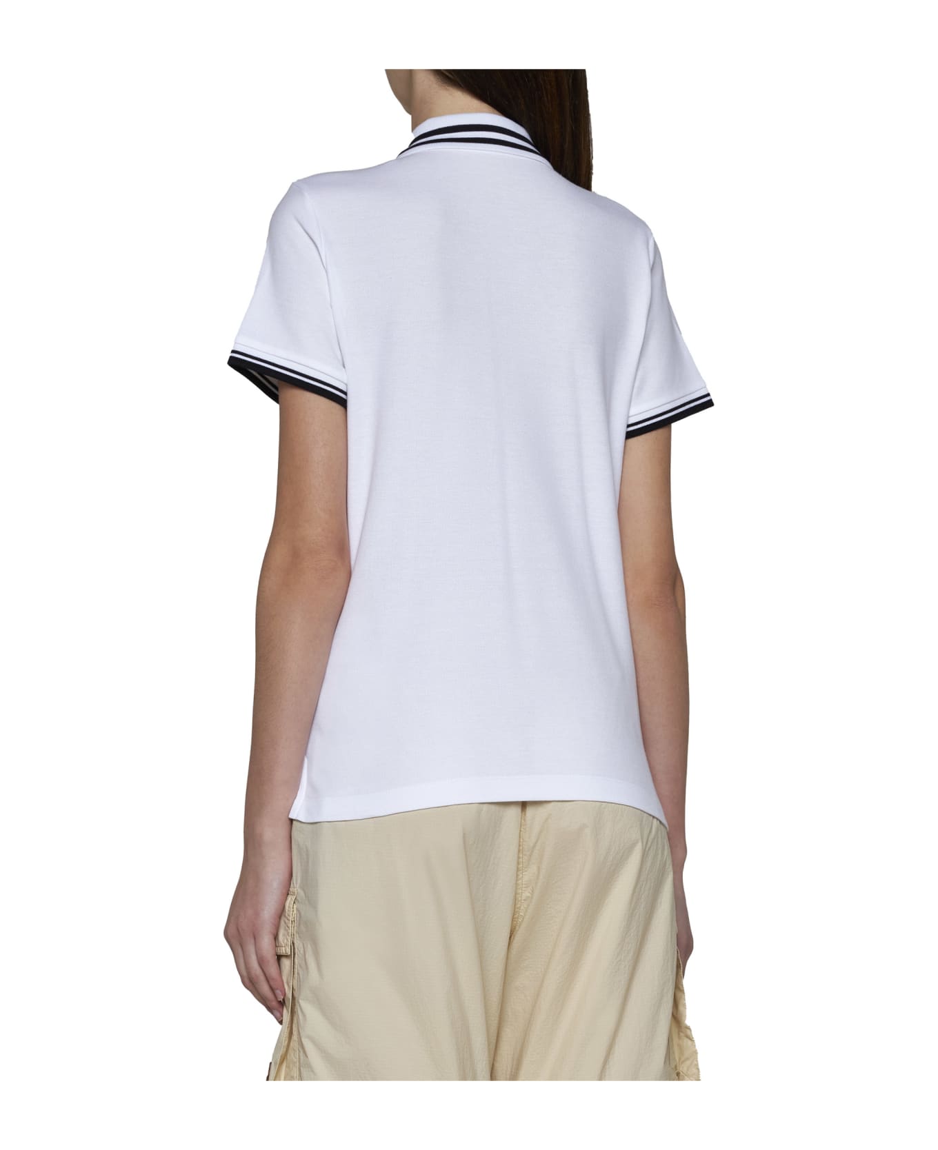Moncler Polo Shirt - Bianco