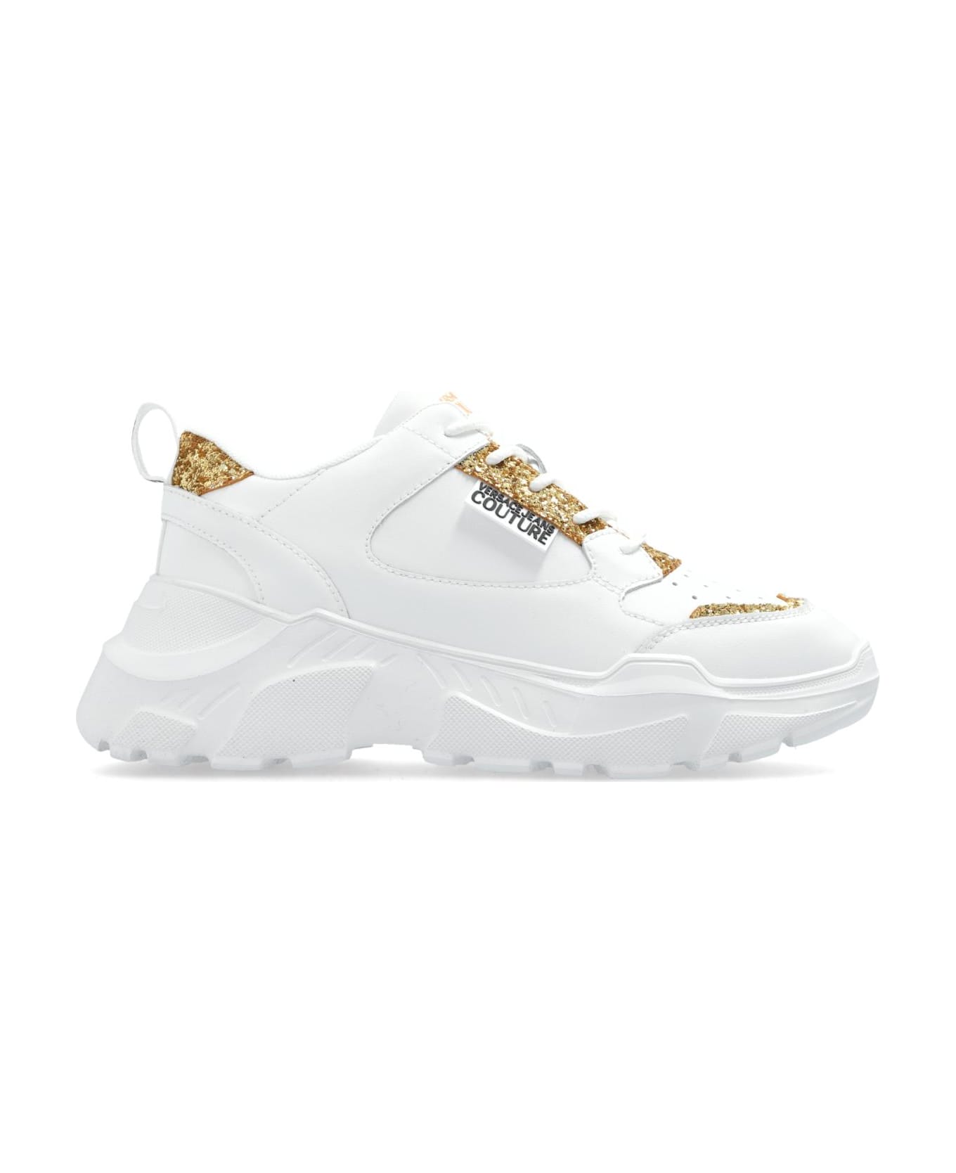 Versace Jeans Couture Sports Shoes With Logo - White